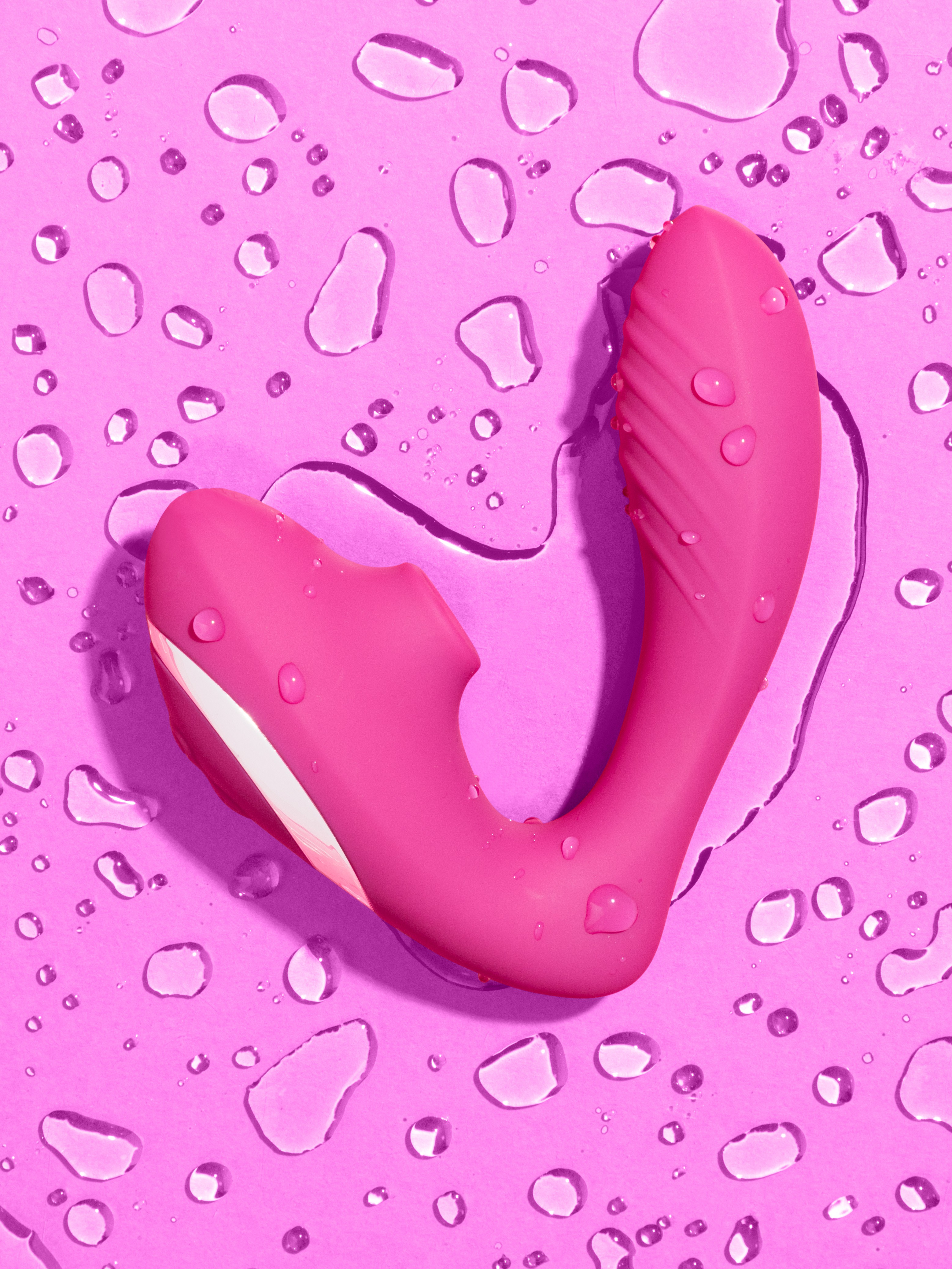 Lovehoney mon ami G-Spot and Clitoral Suction Stimulator, Red, hi-res