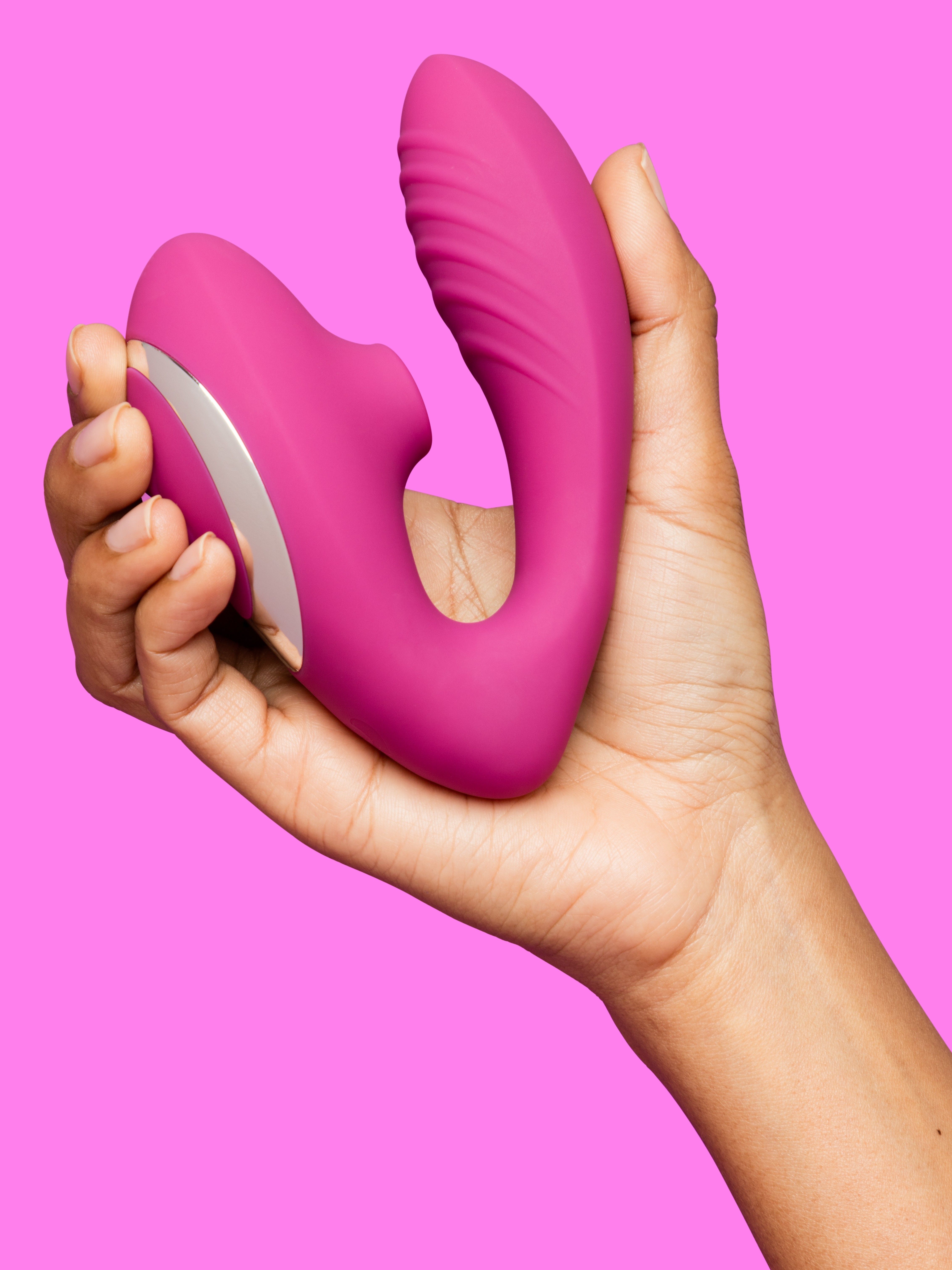 Lovehoney mon ami G-Spot and Clitoral Suction Stimulator, Red, hi-res