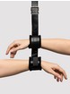 Bondage Boutique Faux Leather Collar to Wrist Restraints, Black, hi-res