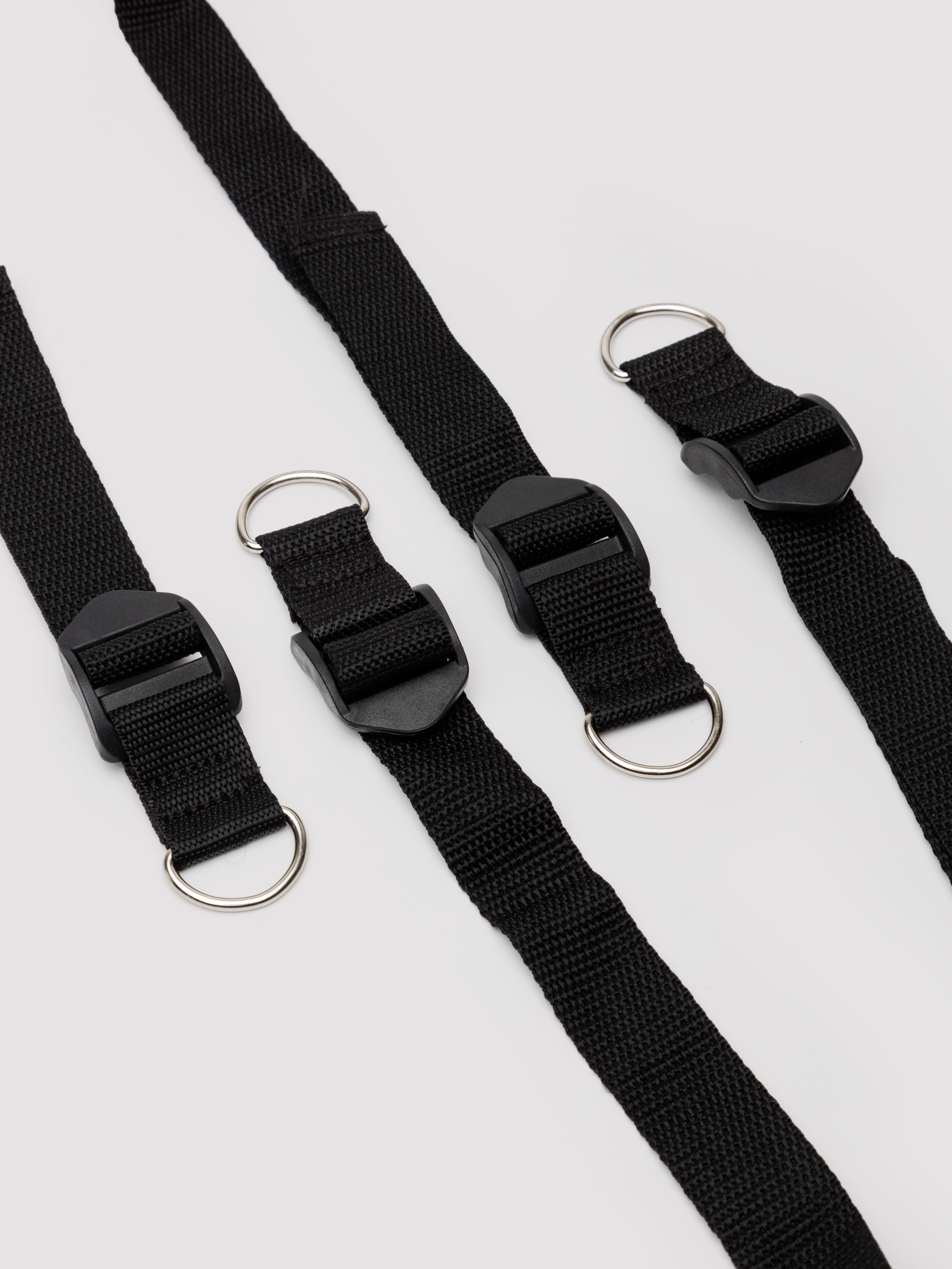 Bondage Boutique Faux Leather Under Mattress kit (5 Piece) , Black, hi-res