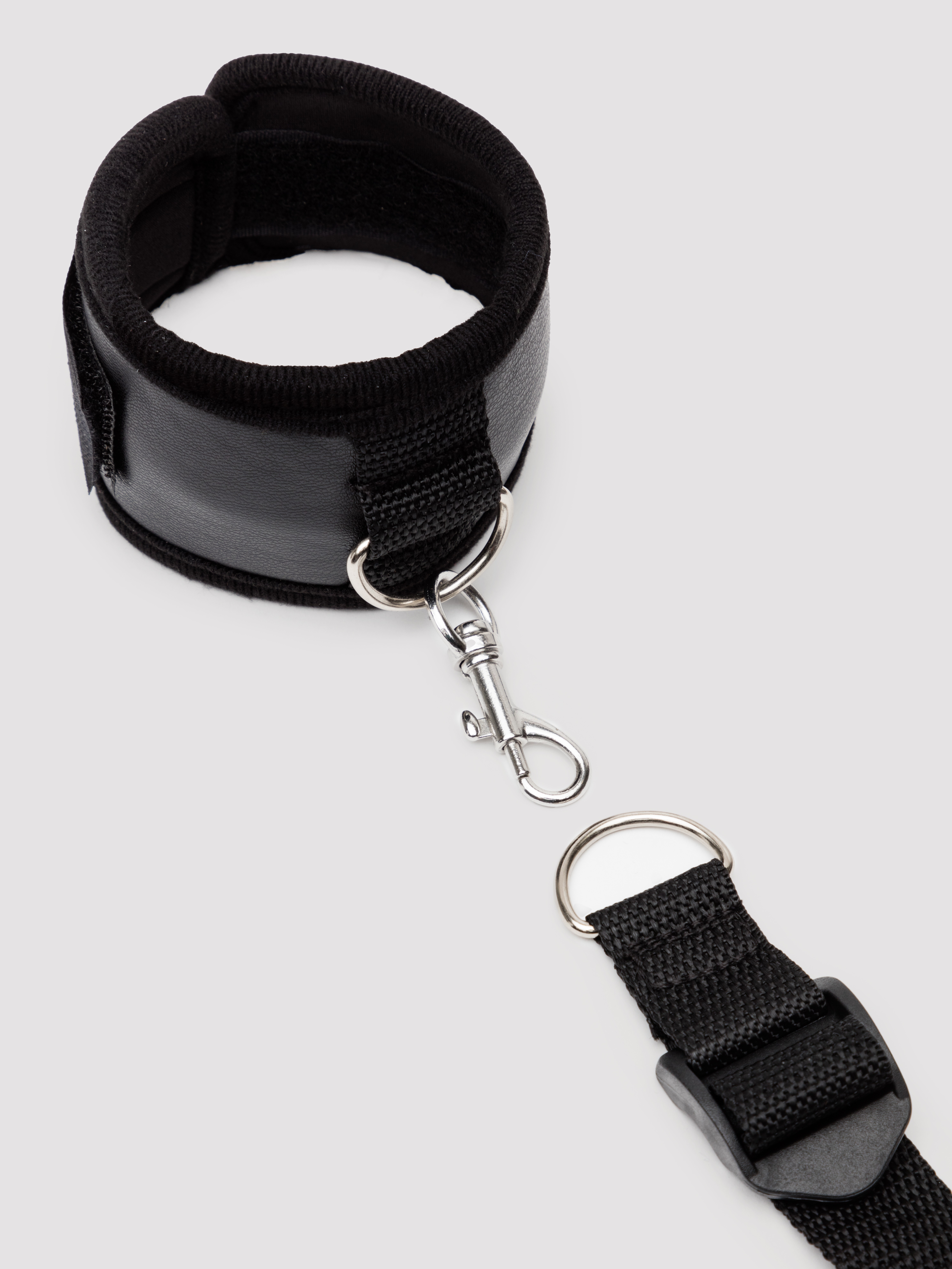 Bondage Boutique Faux Leather Under Mattress kit (5 Piece) , Black, hi-res