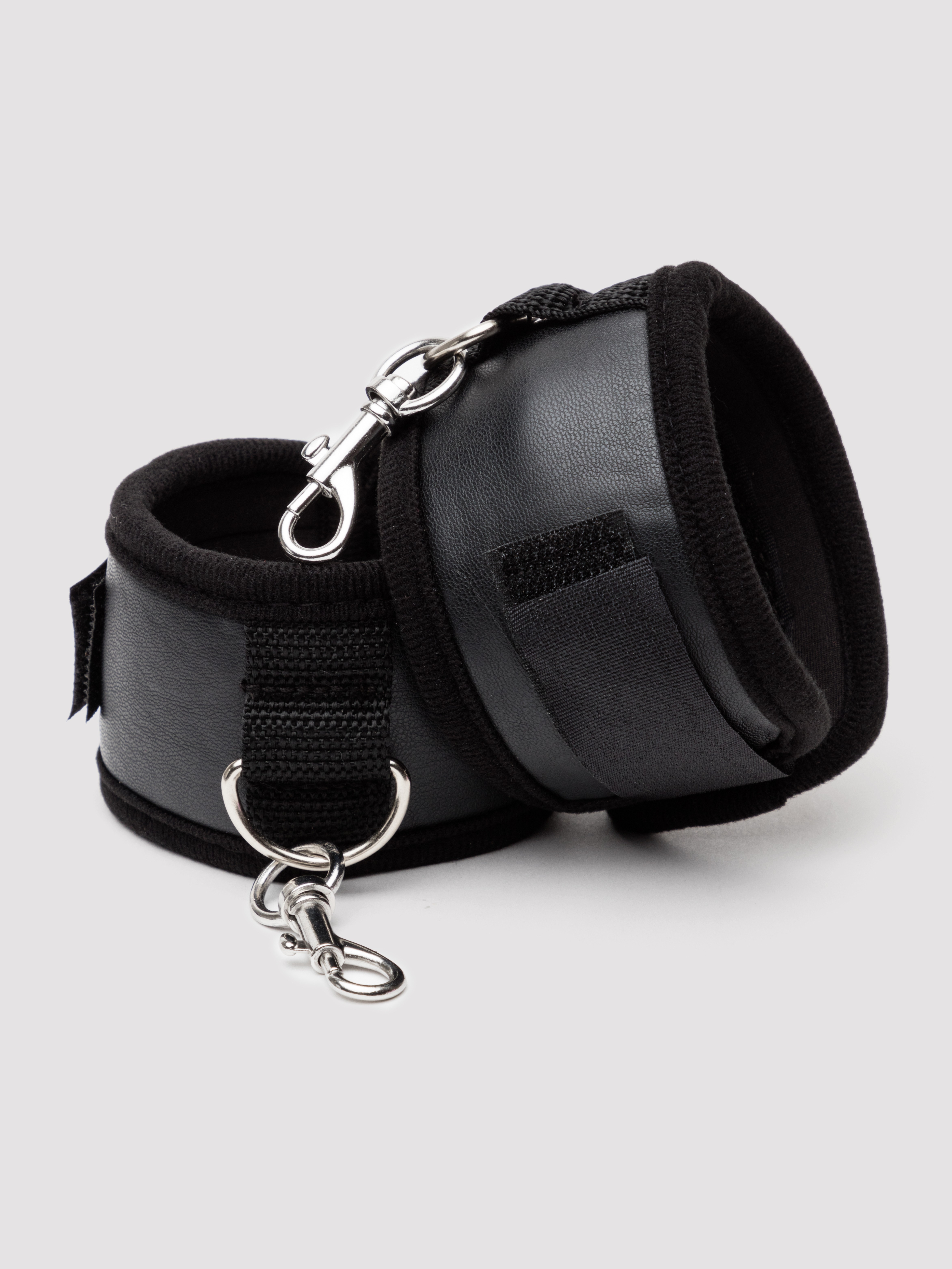 Bondage Boutique Faux Leather Under Mattress kit (5 Piece) , Black, hi-res