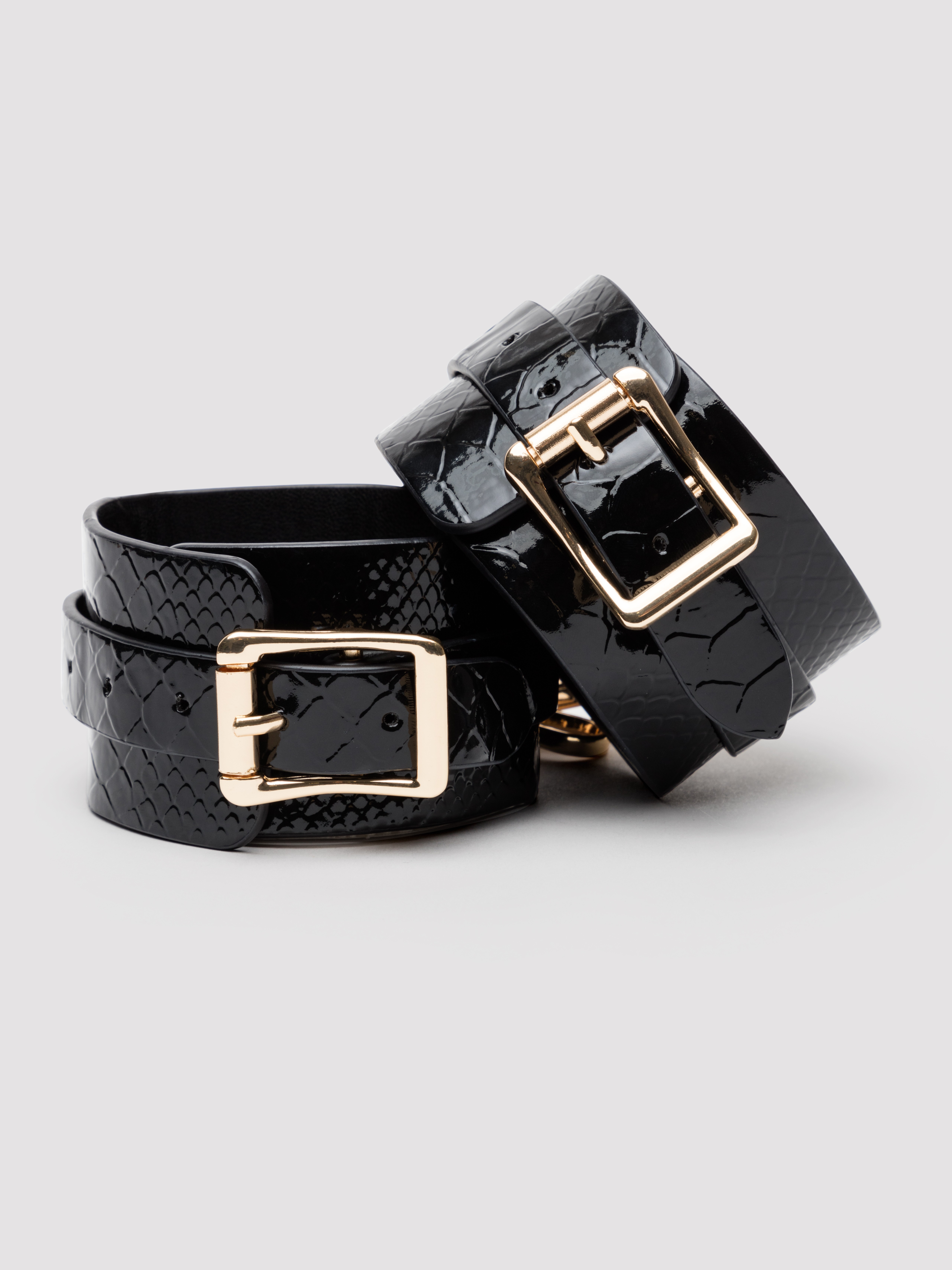 Bondage Boutique Faux Leather Spreader Bar 20 Inch, Black, hi-res