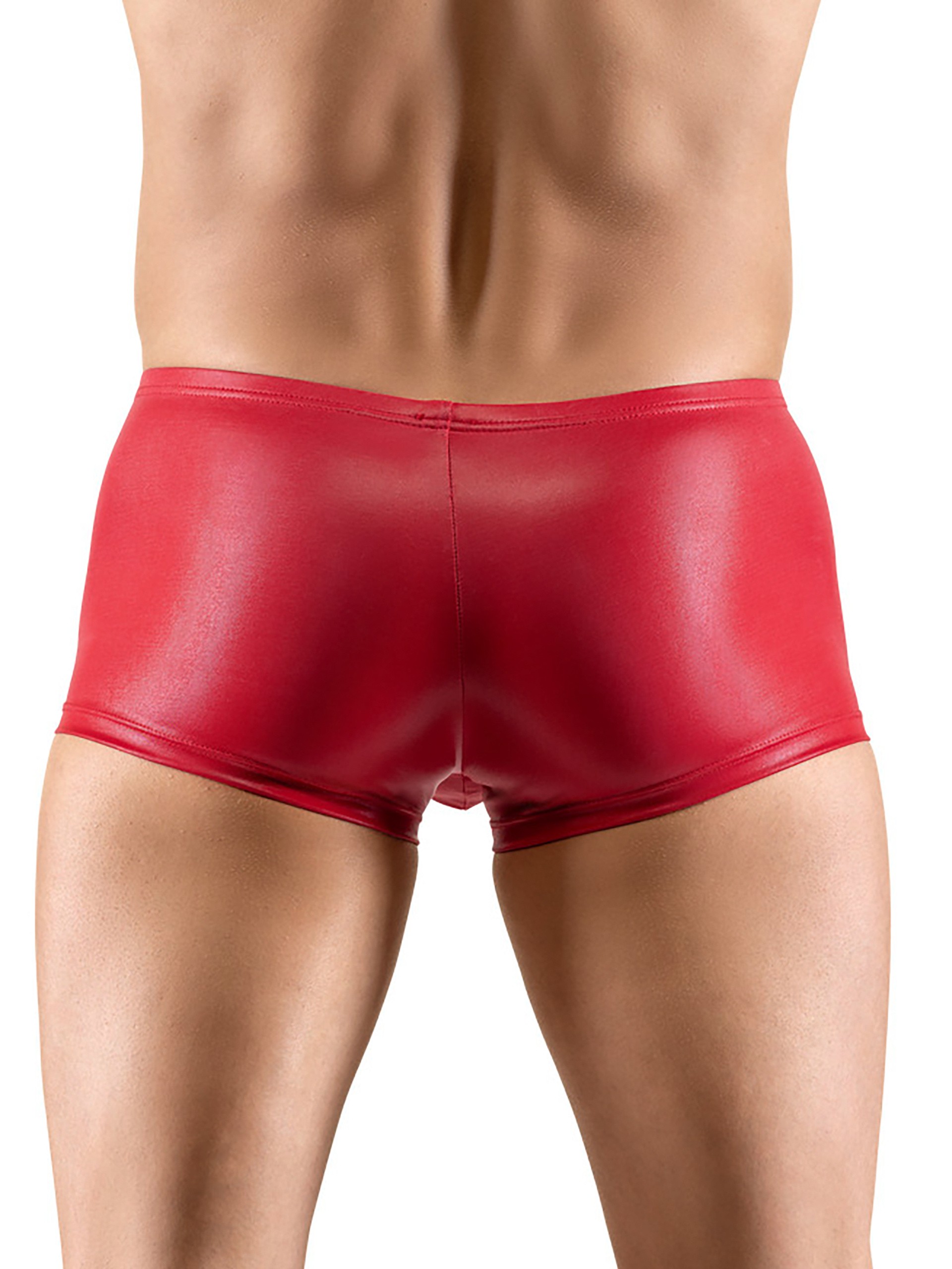 Svenjoyment Red Wet Look Push Up Boxers, Red, vanilla