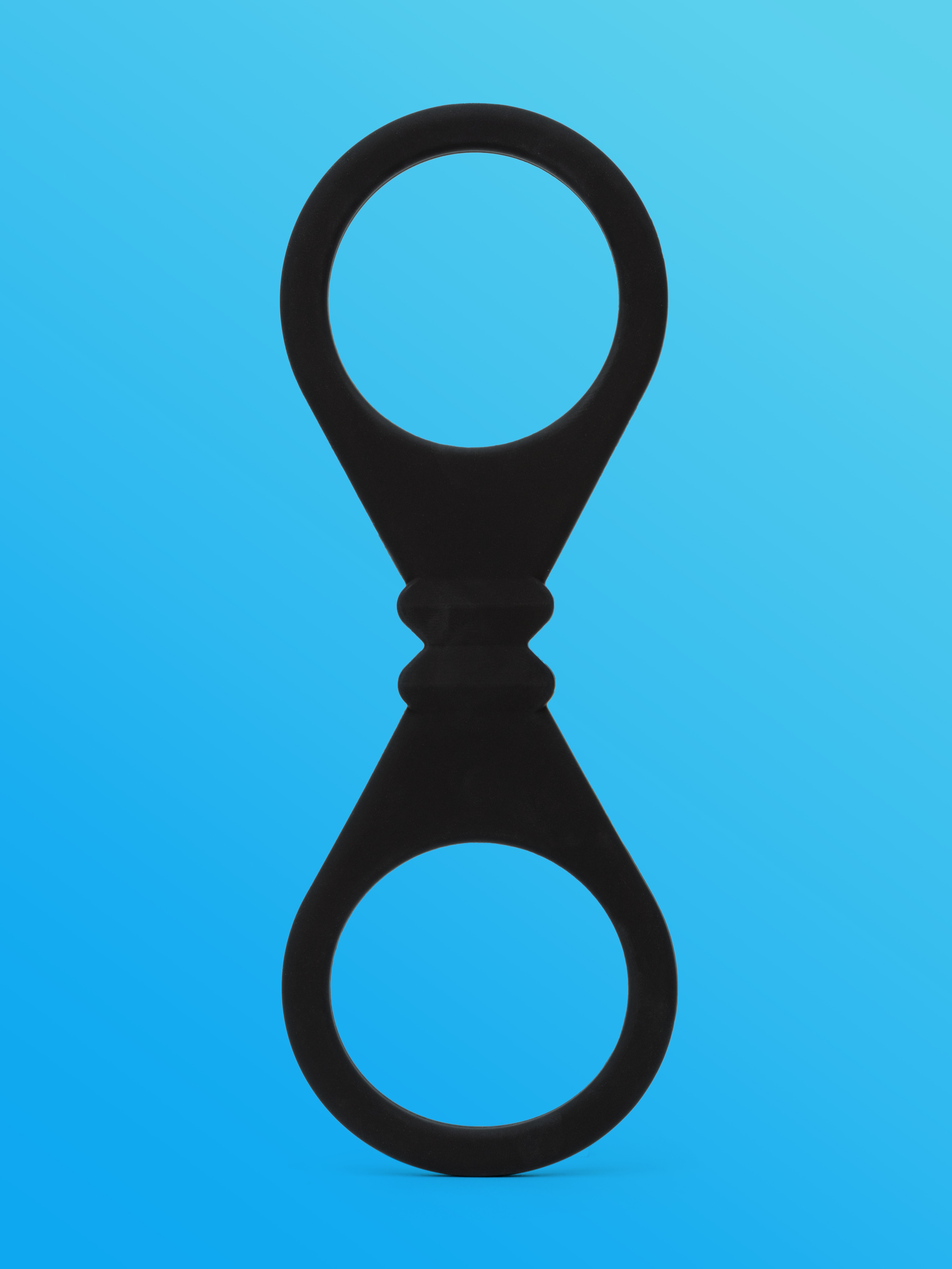 Lovehoney Silicone Quick Cuffs, Black, hi-res