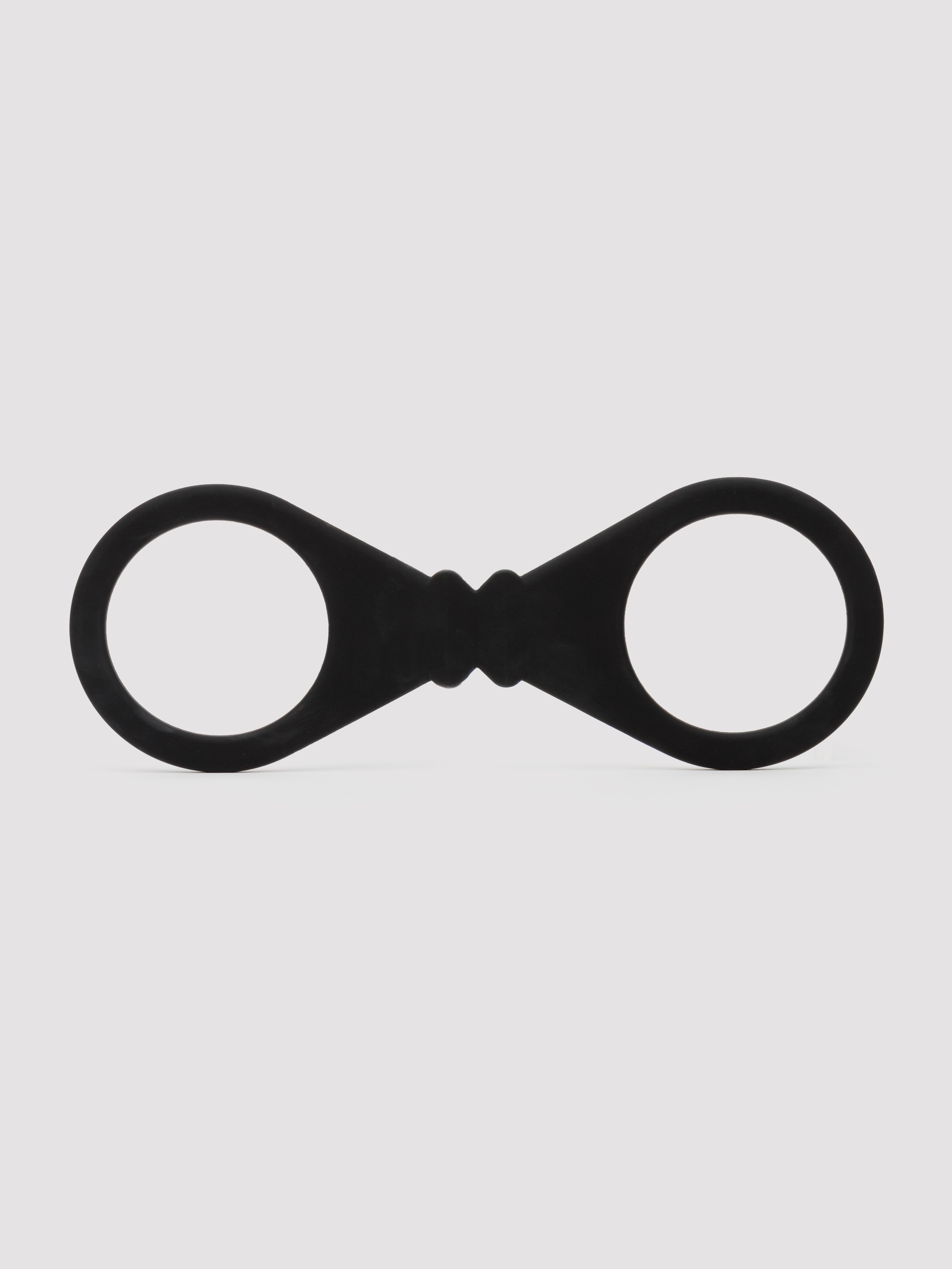 Lovehoney Silicone Quick Cuffs, Black, hi-res