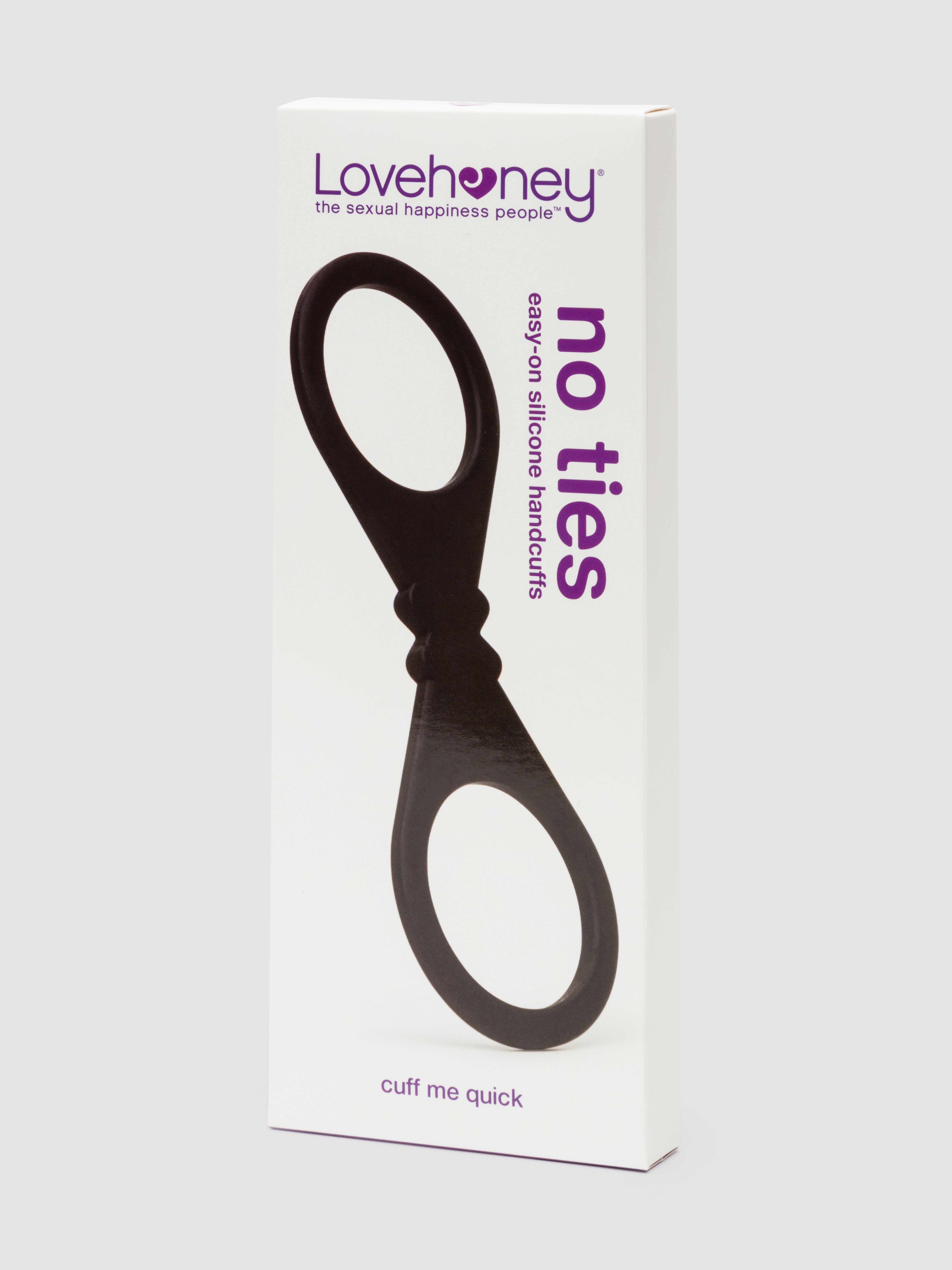Lovehoney Silicone Quick Cuffs, Black, hi-res