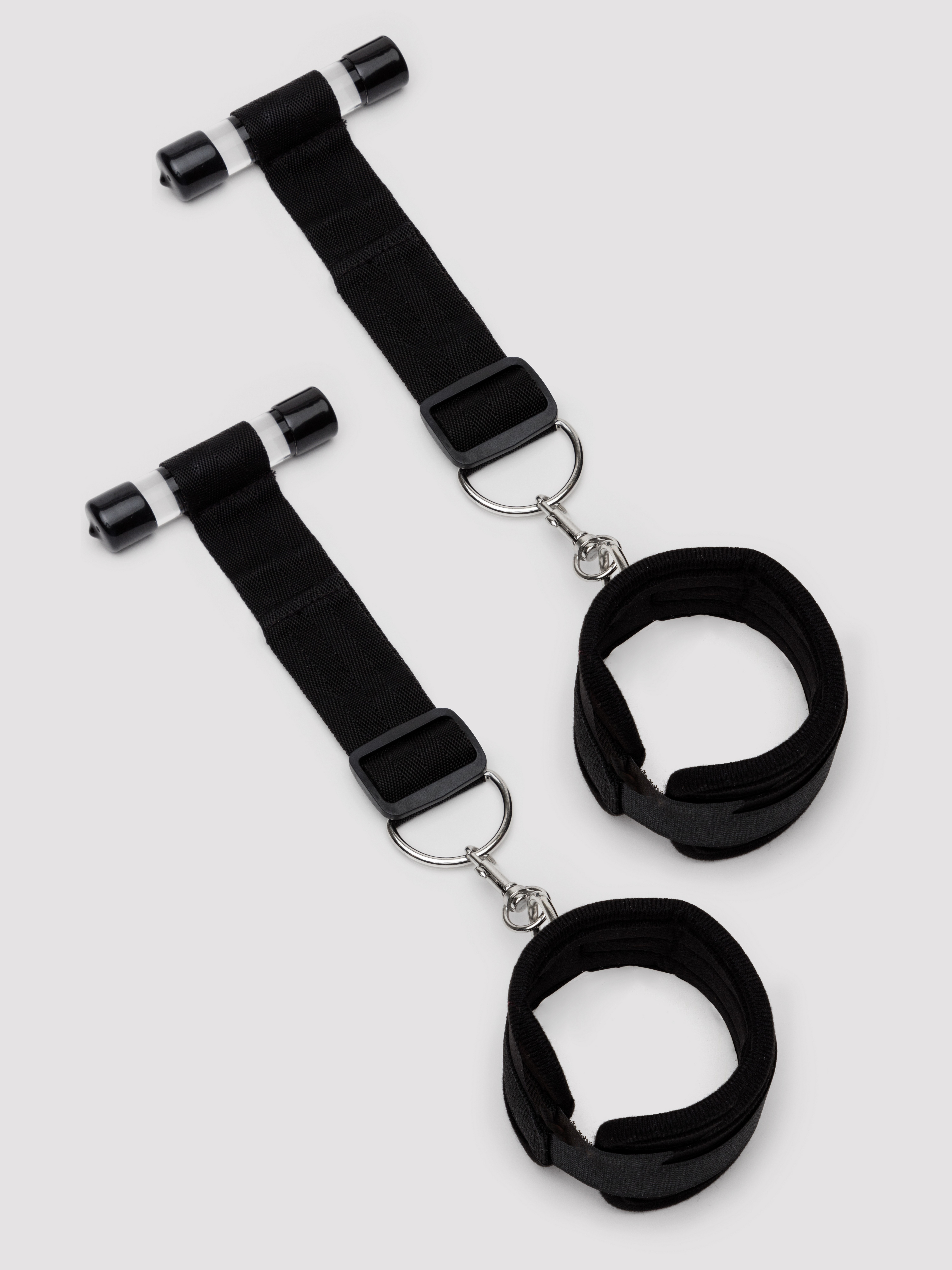 Bondage Boutique Over the Door Restraints , Black, hi-res