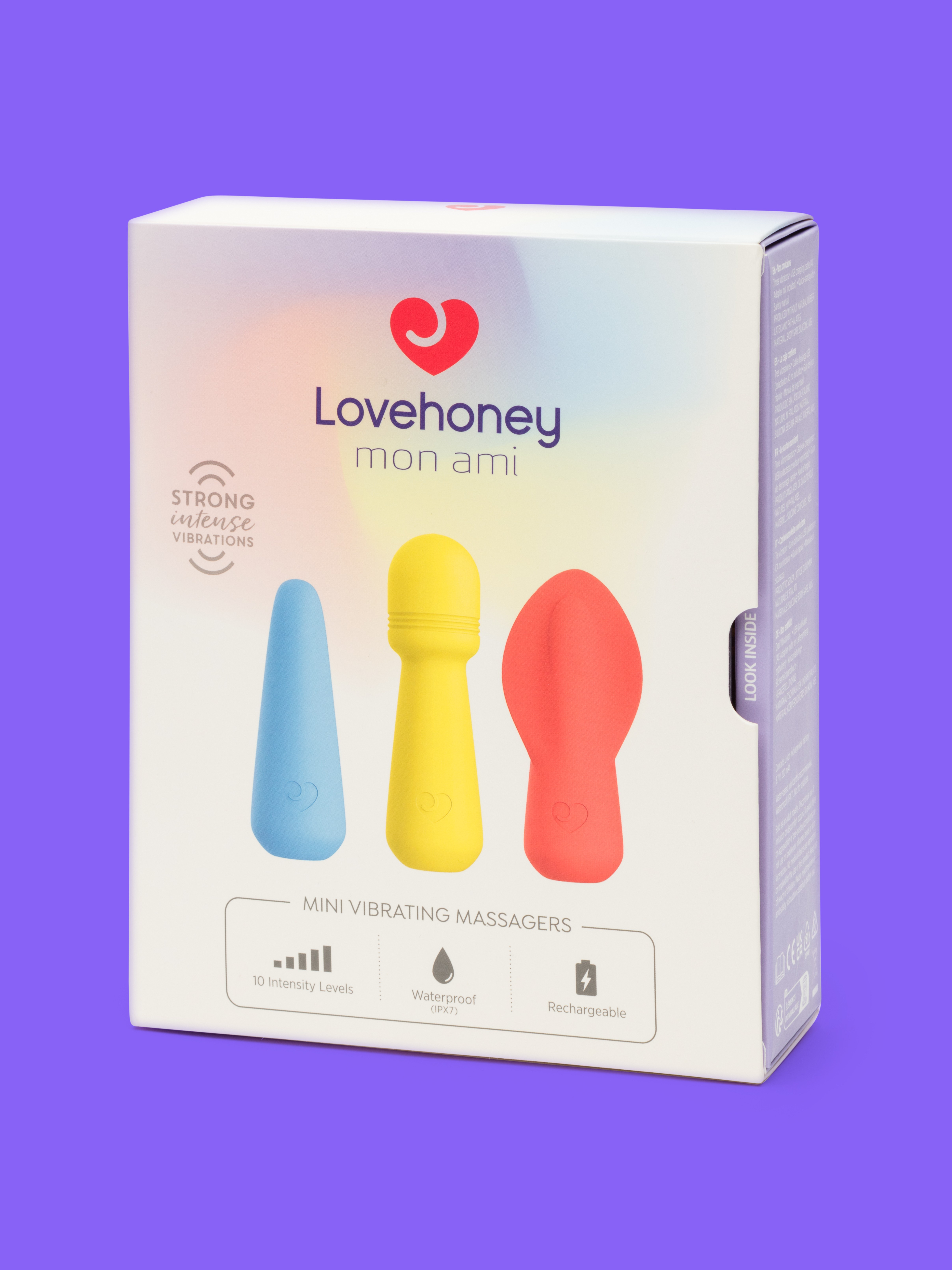 Lovehoney mon ami Trio of Vibrating Massagers, Blue, hi-res