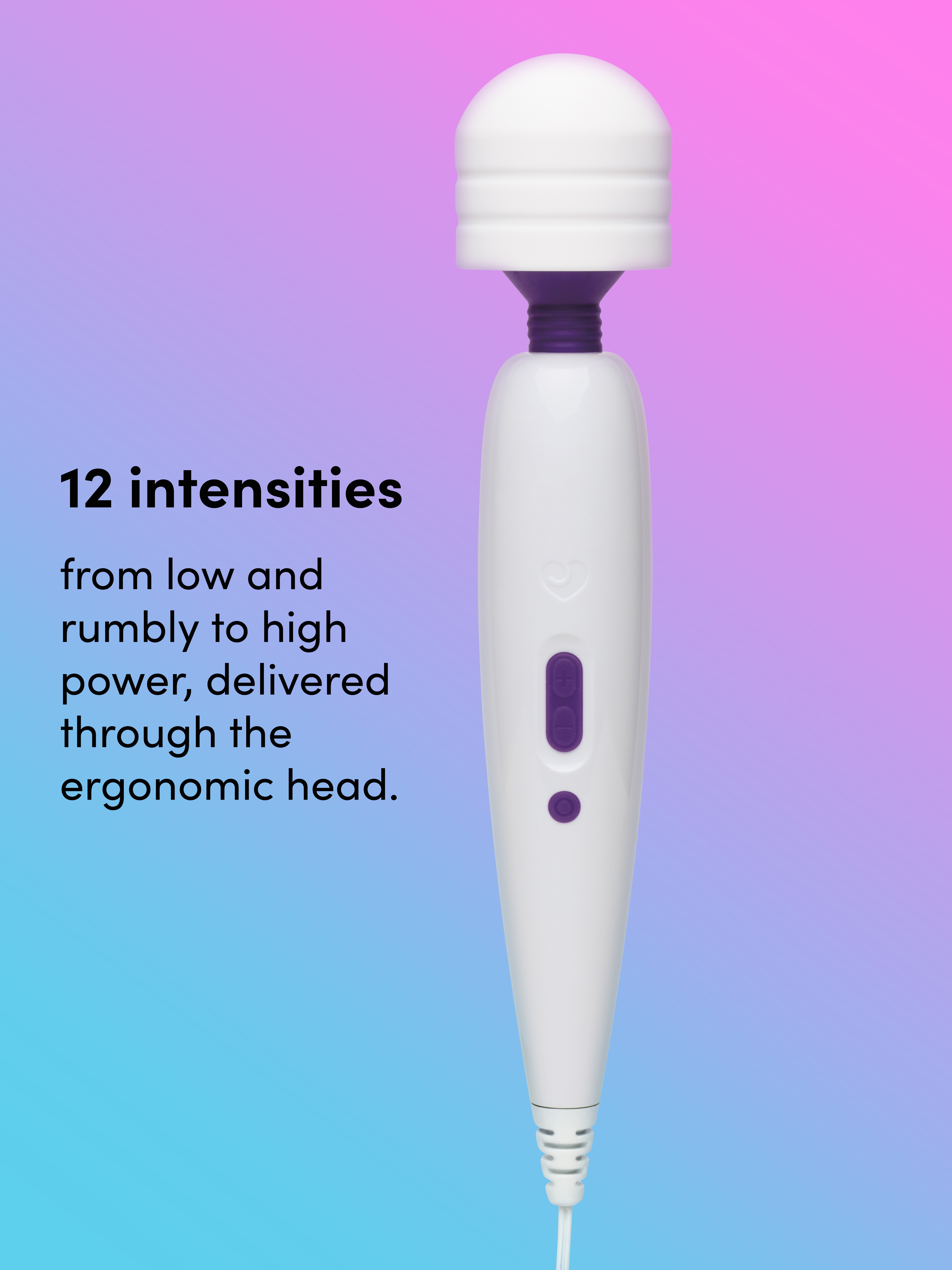 Magic Wand&reg; Classic 2.0 Extra Powerful Multispeed Massage Vibrator by Lovehoney, White, hi-res