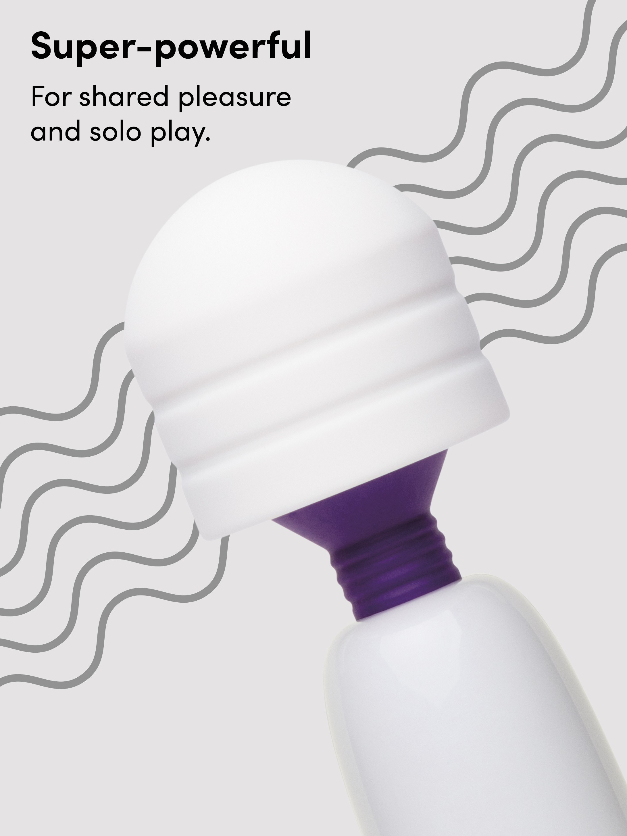 Magic Wand&reg; Classic 2.0 Extra Powerful Multispeed Massage Vibrator by Lovehoney, White, hi-res