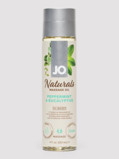 System JO Naturals Peppermint and Eucalyptus Massage Oil 4 fl oz, , hi-res
