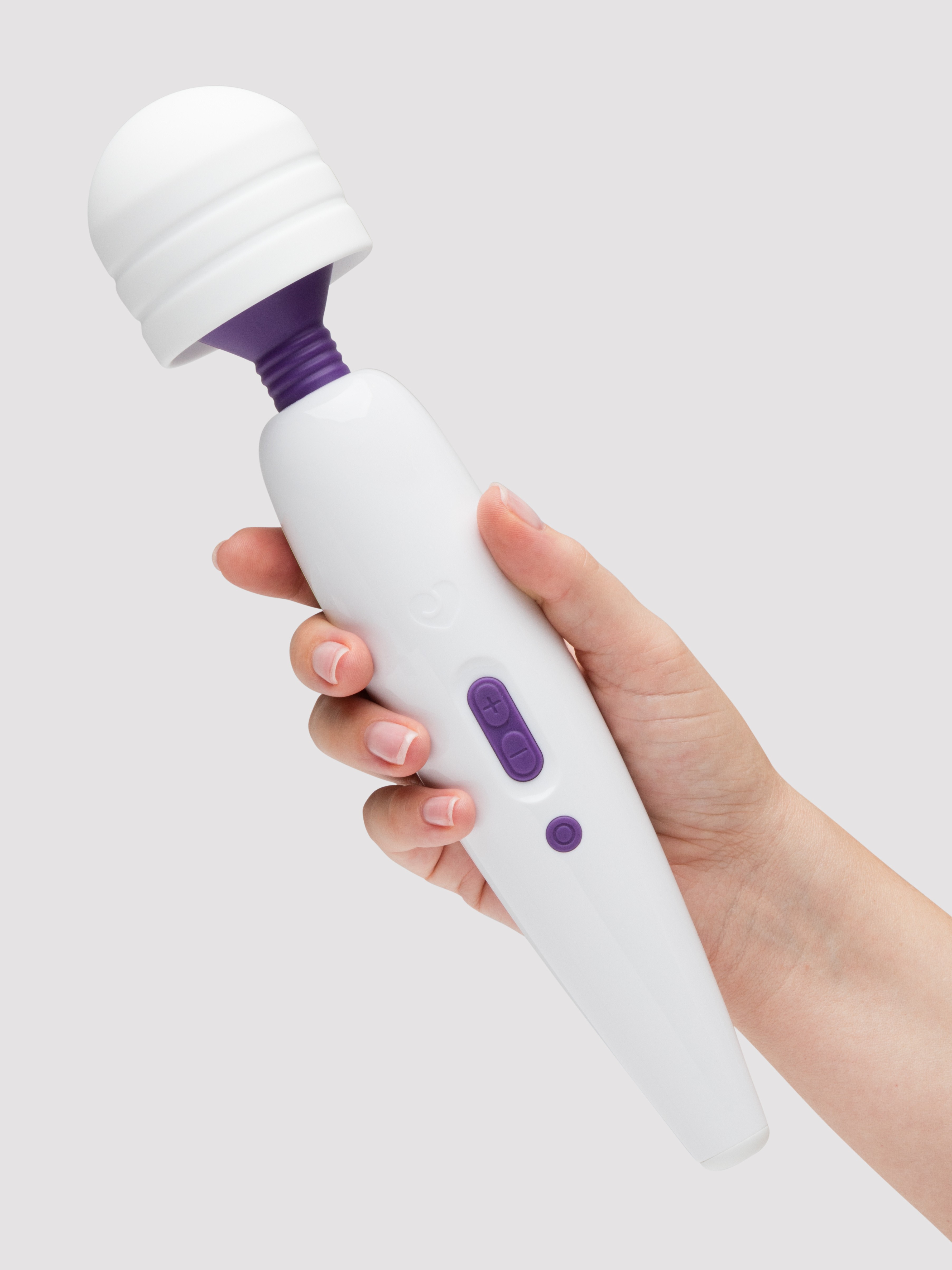 Image of Lovehoney Classic Wand Rechargeable Extra Powerful Multispeed Wand Vibrator - White