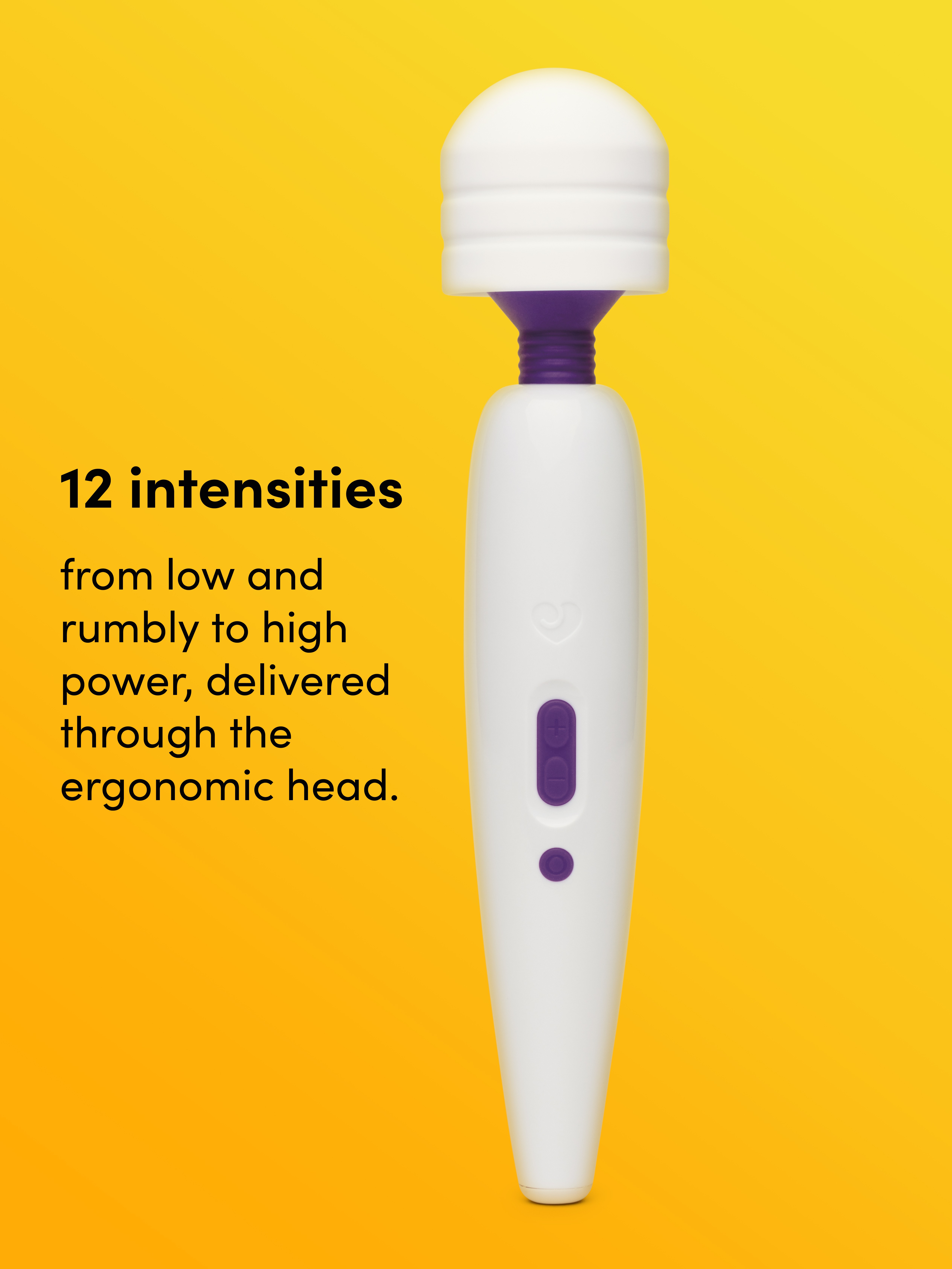 Lovehoney Classic Wand Rechargeable Extra Powerful Multispeed Wand Vibrator  , White, hi-res