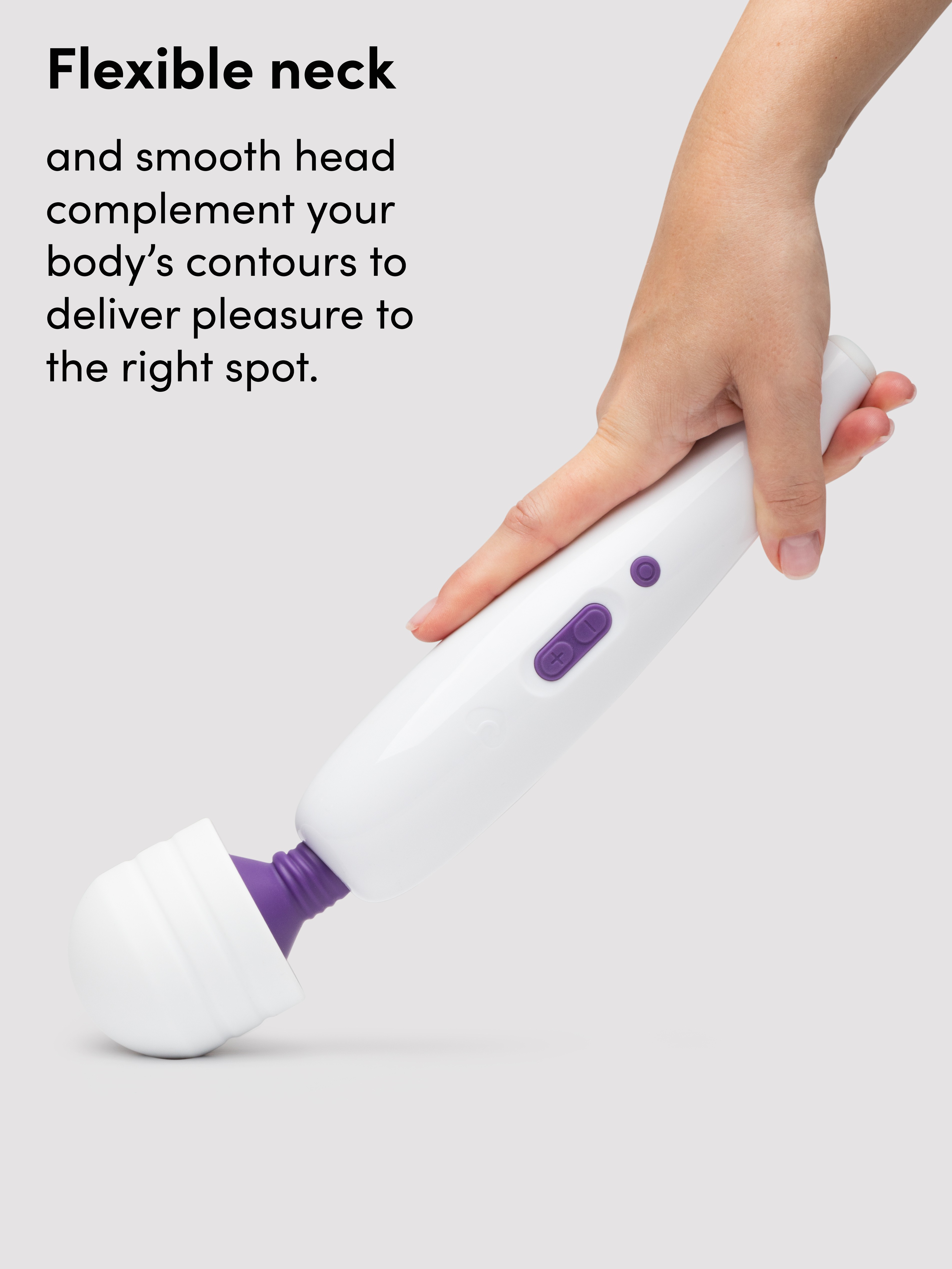 Lovehoney Classic Wand Rechargeable Extra Powerful Multispeed Wand Vibrator  , White, hi-res