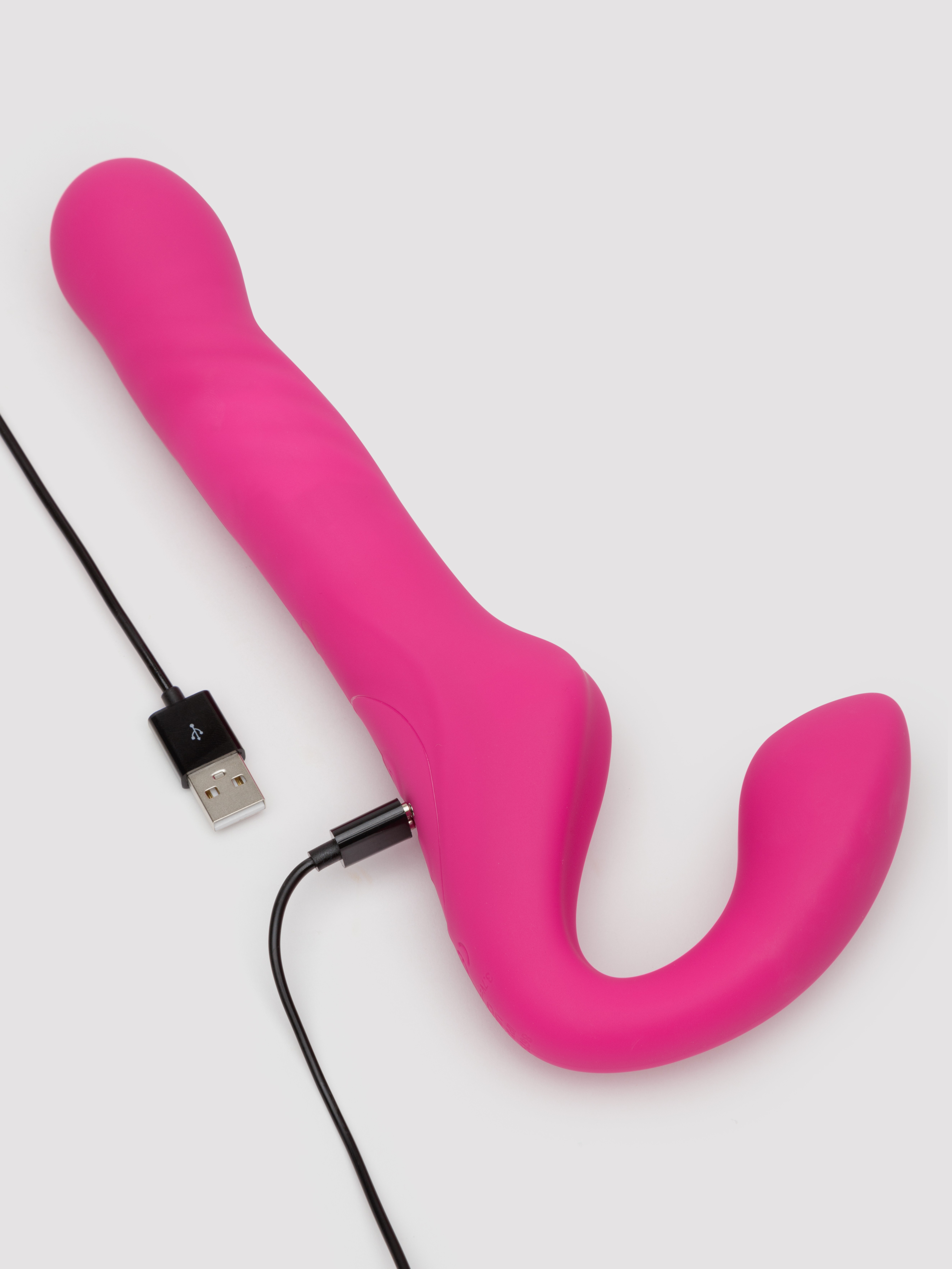 Lovehoney Double Vision Remote Control Thrusting Strapless Strap-on, Pink, hi-res