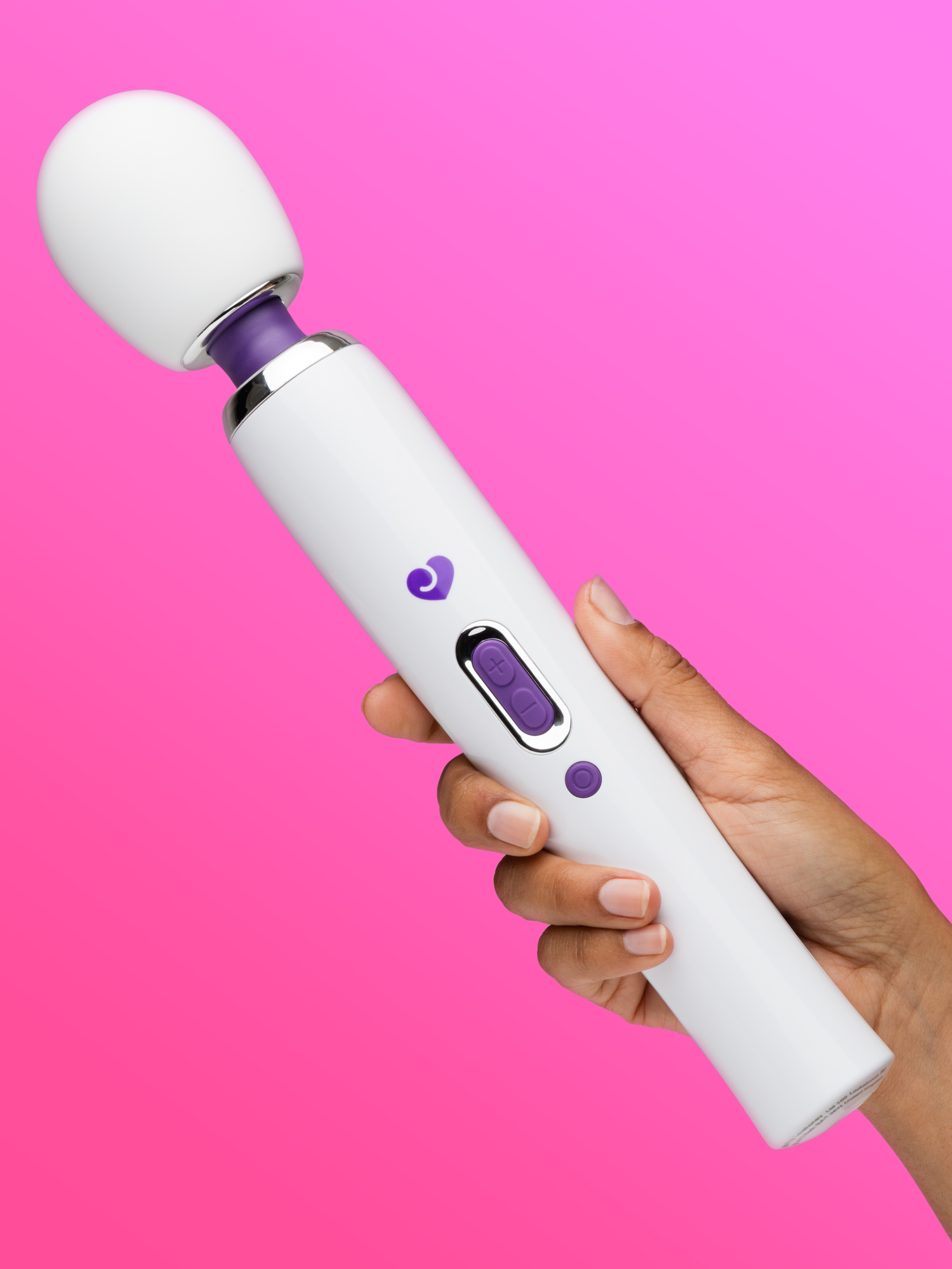 Lovehoney Deluxe Extra Powerful Rechargeable Wand Vibrator 2.0, White, hi-res