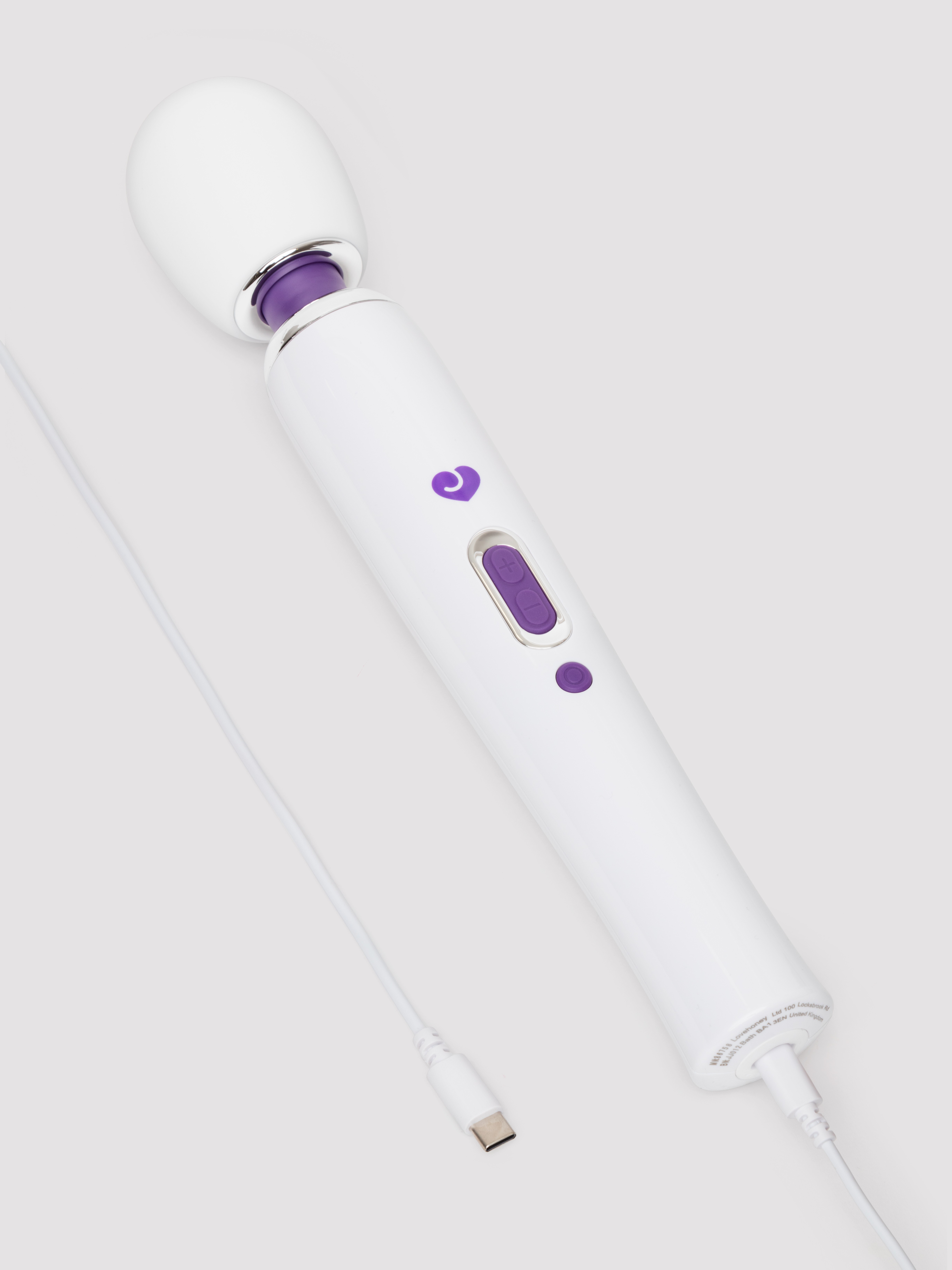 Lovehoney Deluxe Extra Powerful Rechargeable Wand Vibrator 2.0, White, hi-res