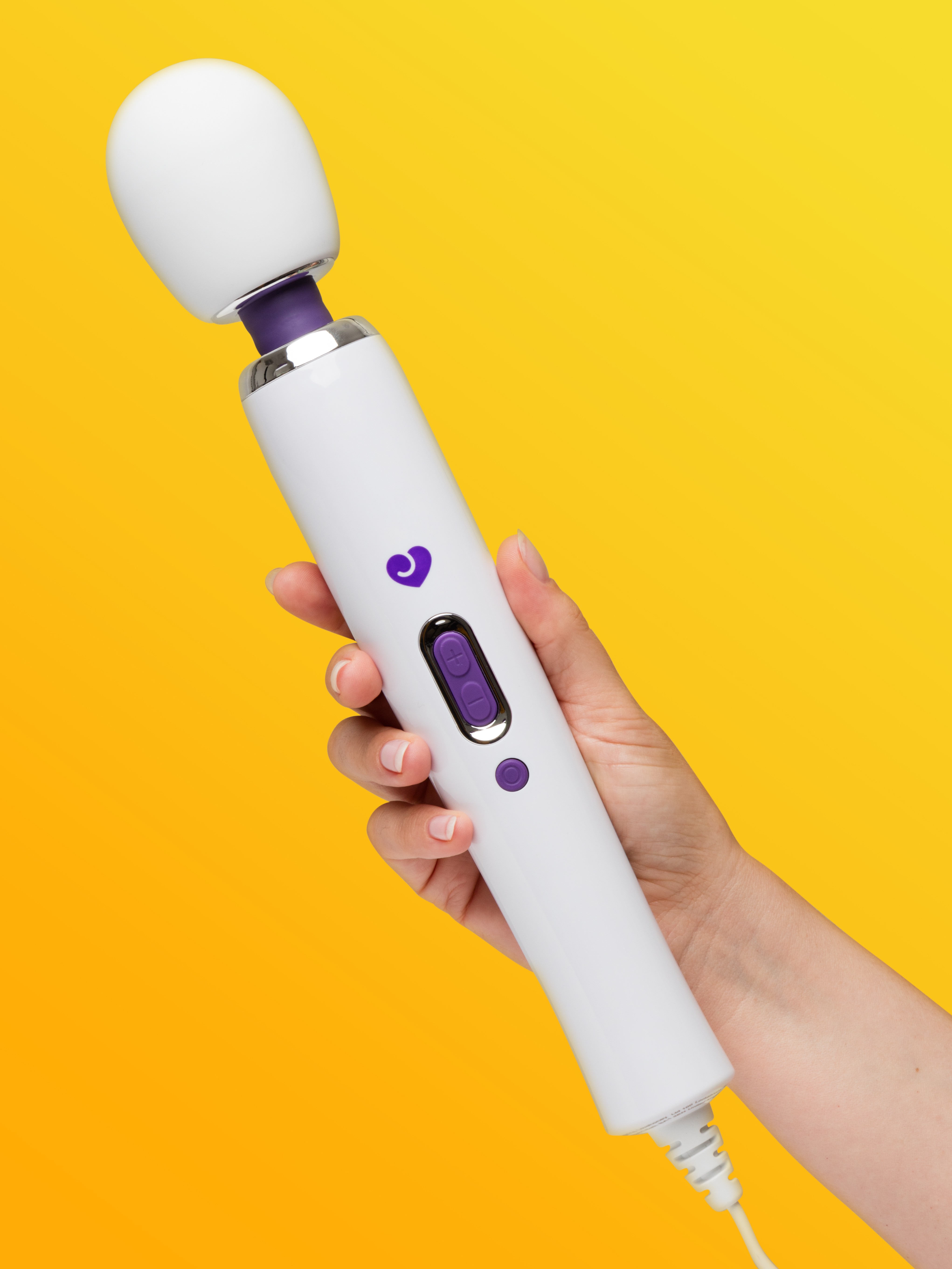 Lovehoney Deluxe Extra Powerful Wand Vibrator 2.0, White, hi-res
