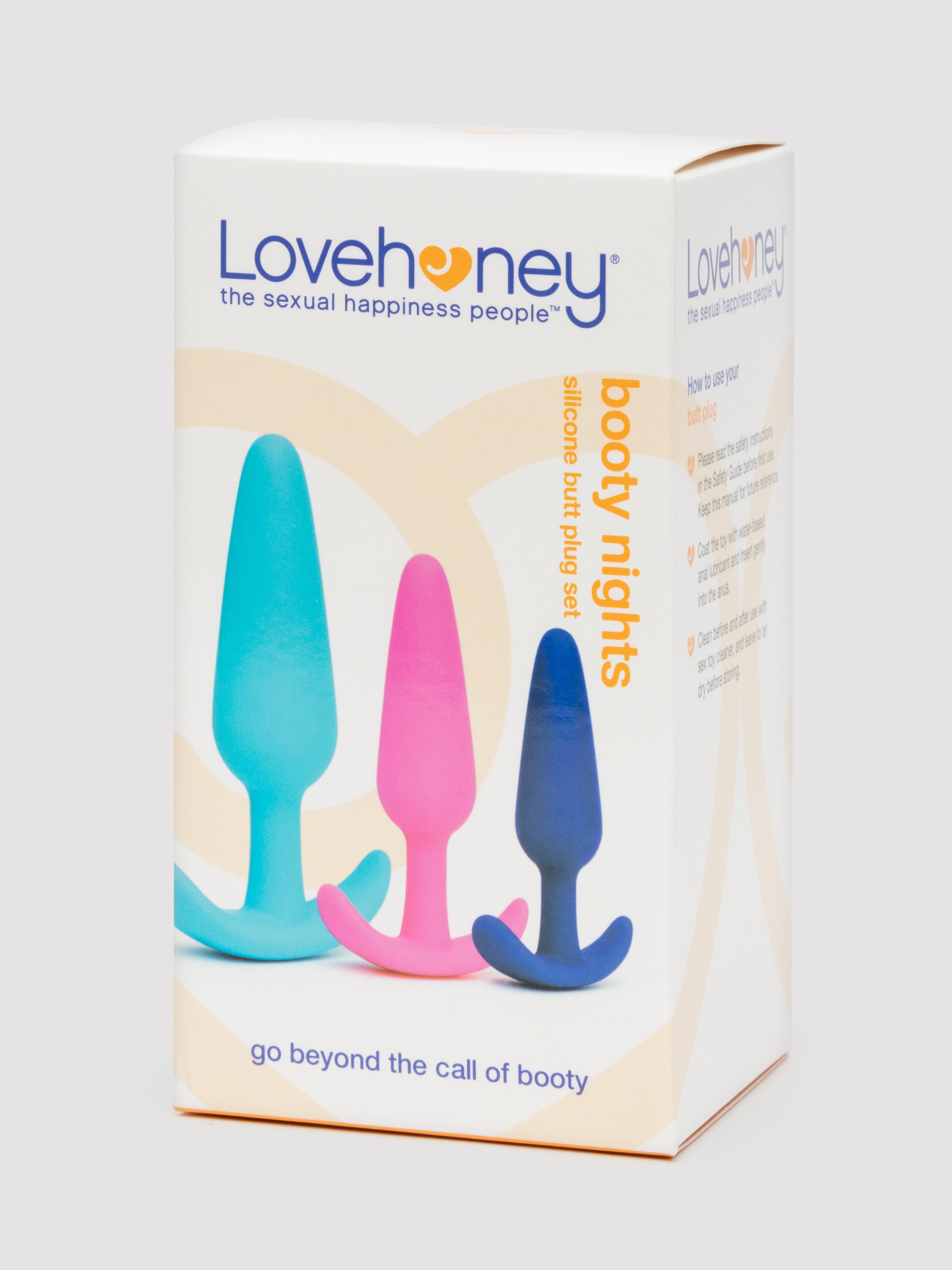 Lovehoney Silicone Butt Plug Set (3 Piece), Blue, hi-res