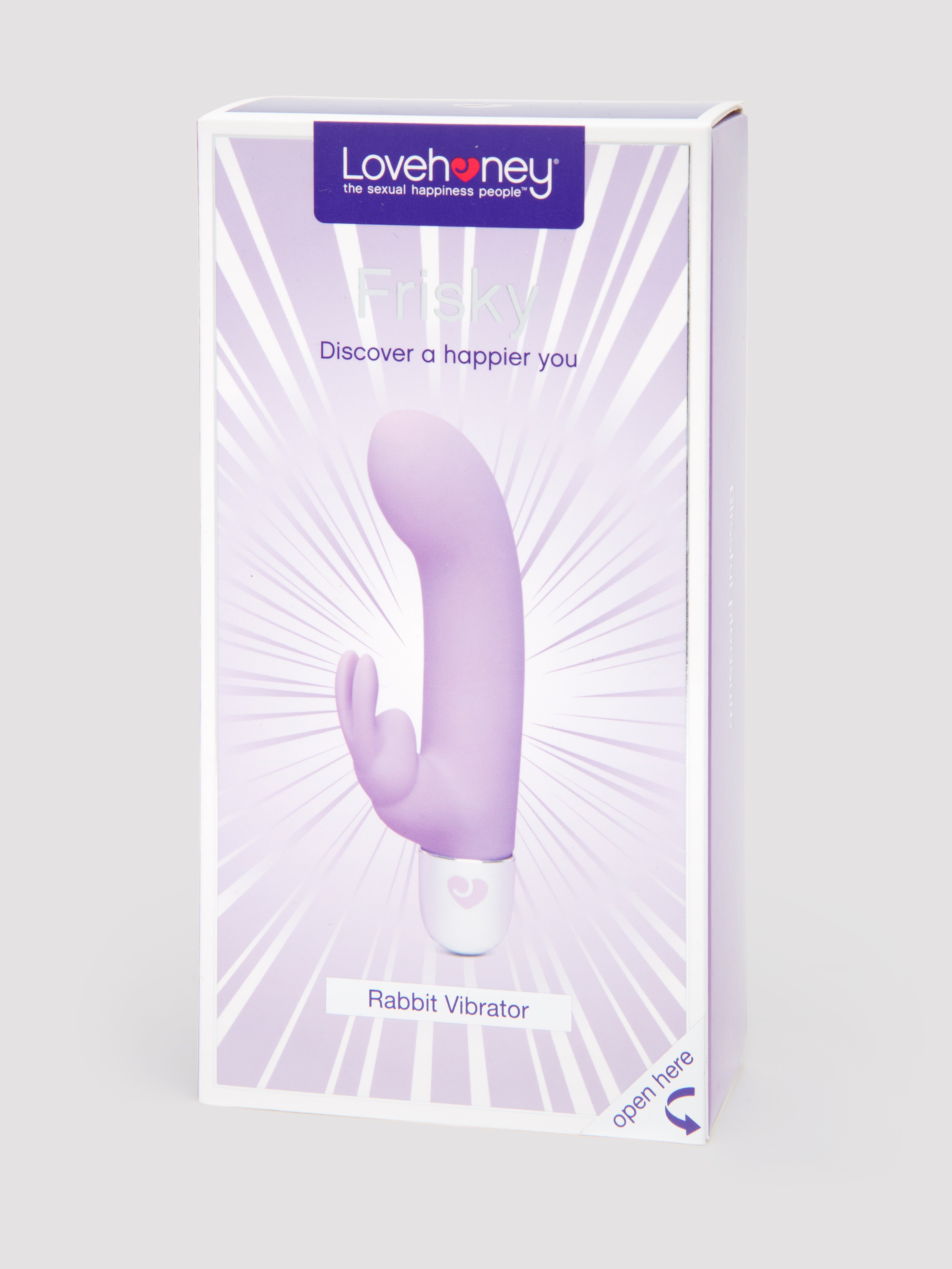 Lovehoney Frisky 10 Function Silicone Rabbit Vibrator, Purple, hi-res