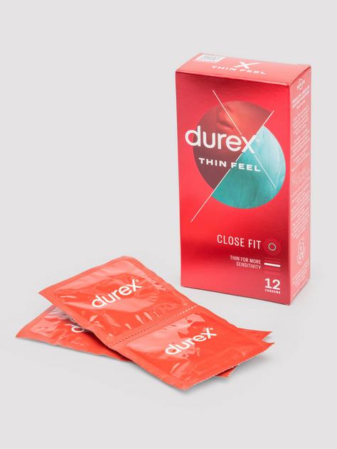 Durex Thin Feel Close Fit Latex Condoms (12 Pack), , hi-res