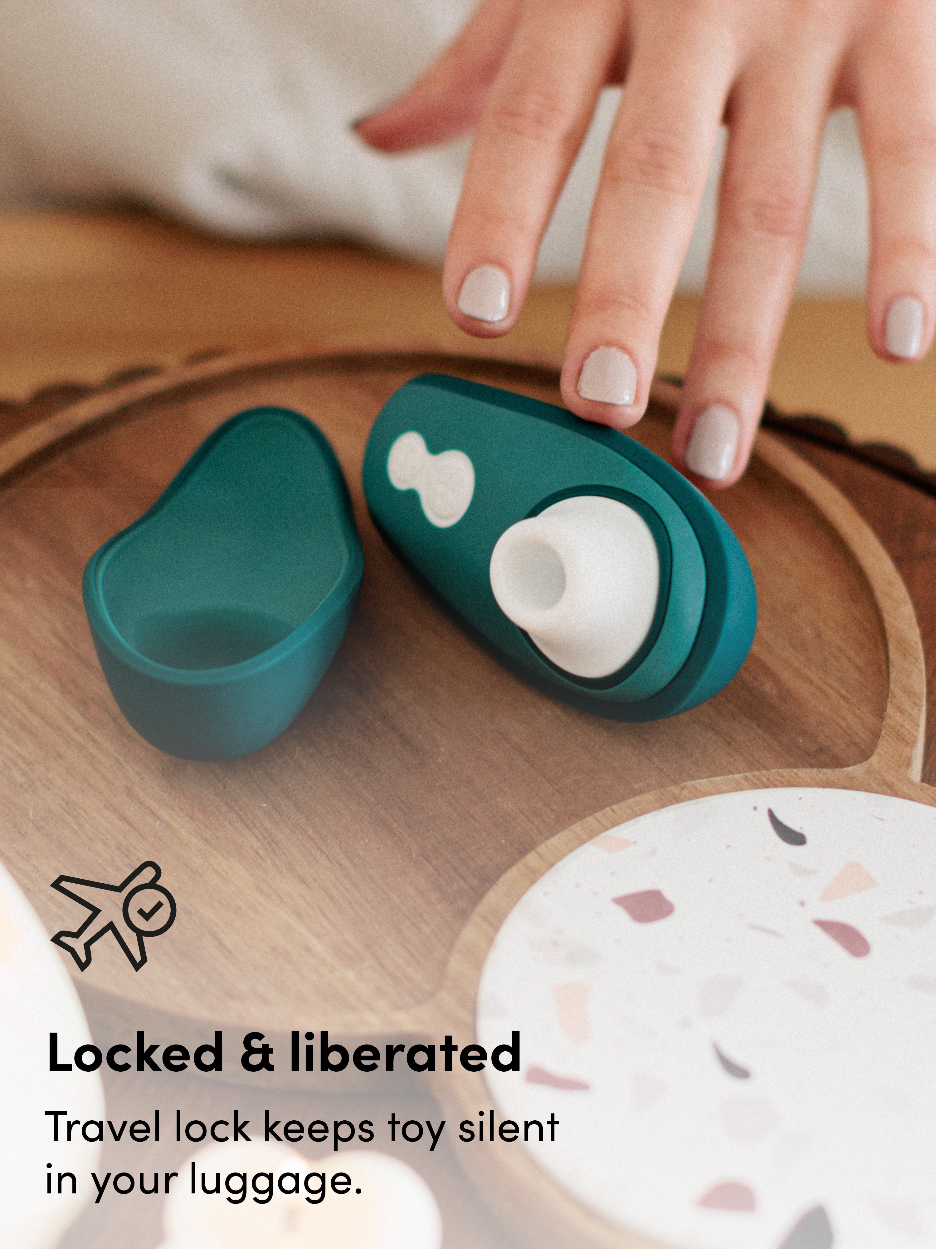 Womanizer Liberty 2 Travel Clitoral Suction Stimulator, Blue, hi-res