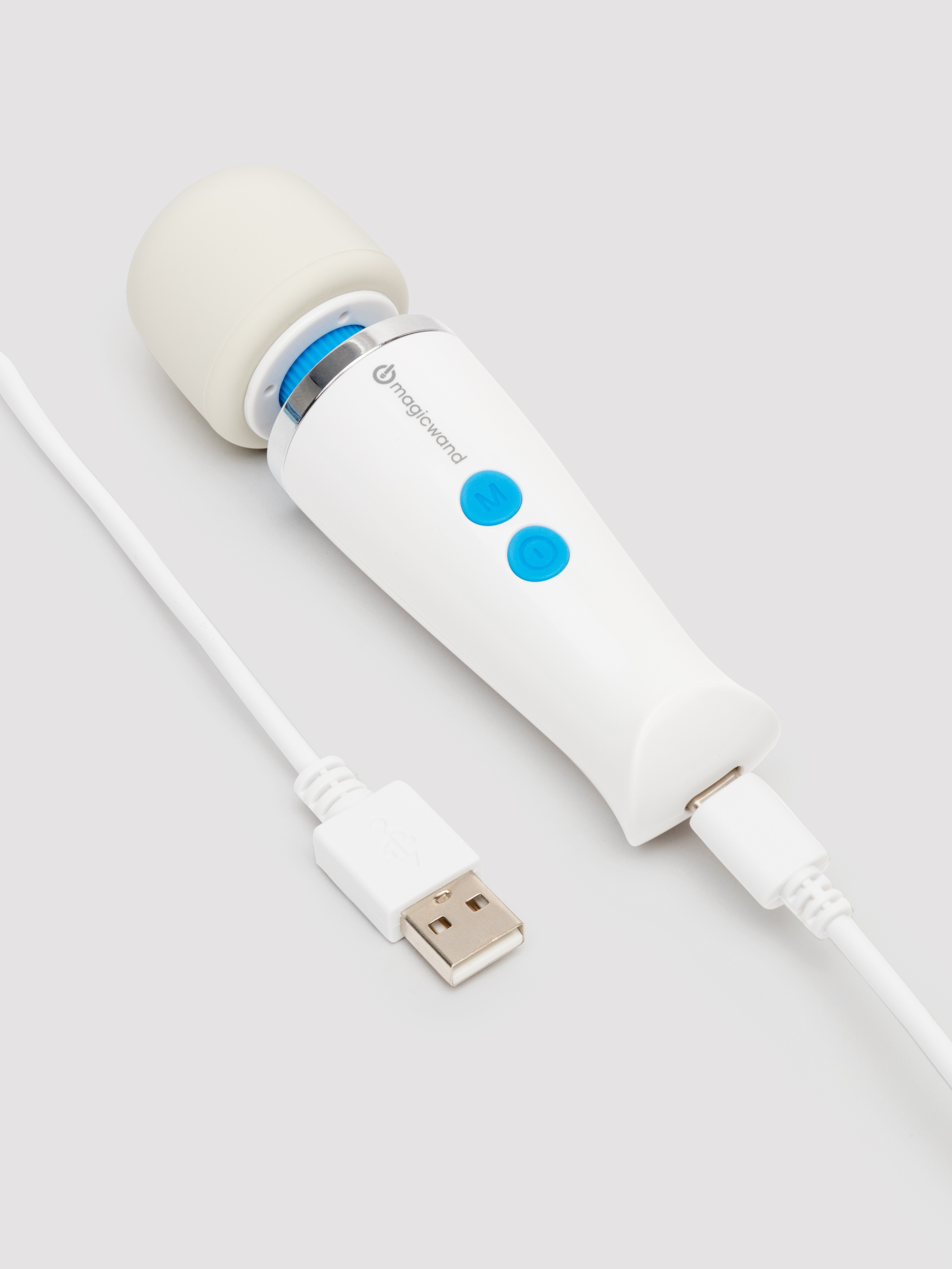 Magic Wand Micro Rechargeable Wand Massager, White, hi-res