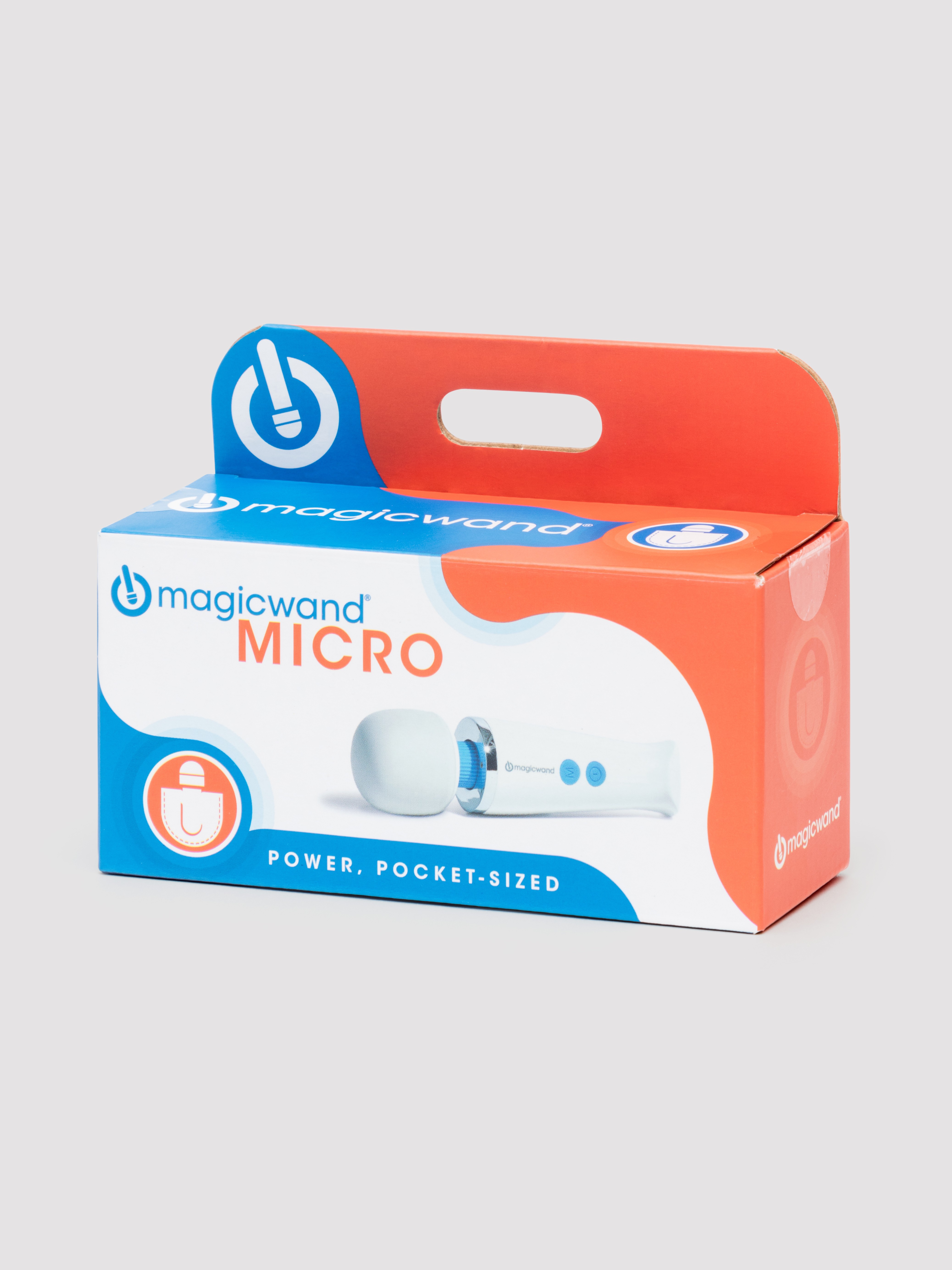 Magic Wand Micro Rechargeable Wand Massager, White, hi-res