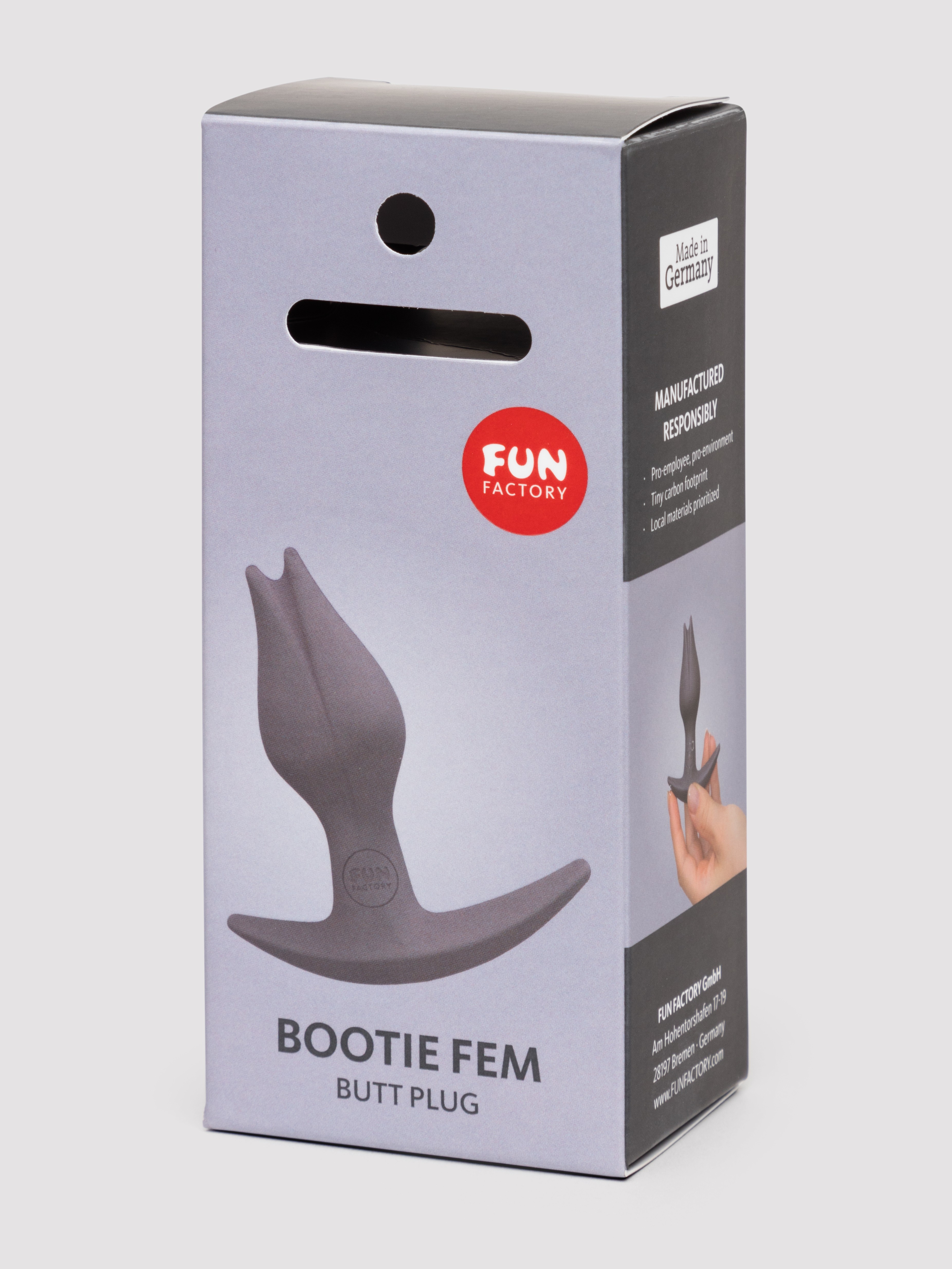 Fun Factory Bootie Fem Butt Plug, Purple, hi-res