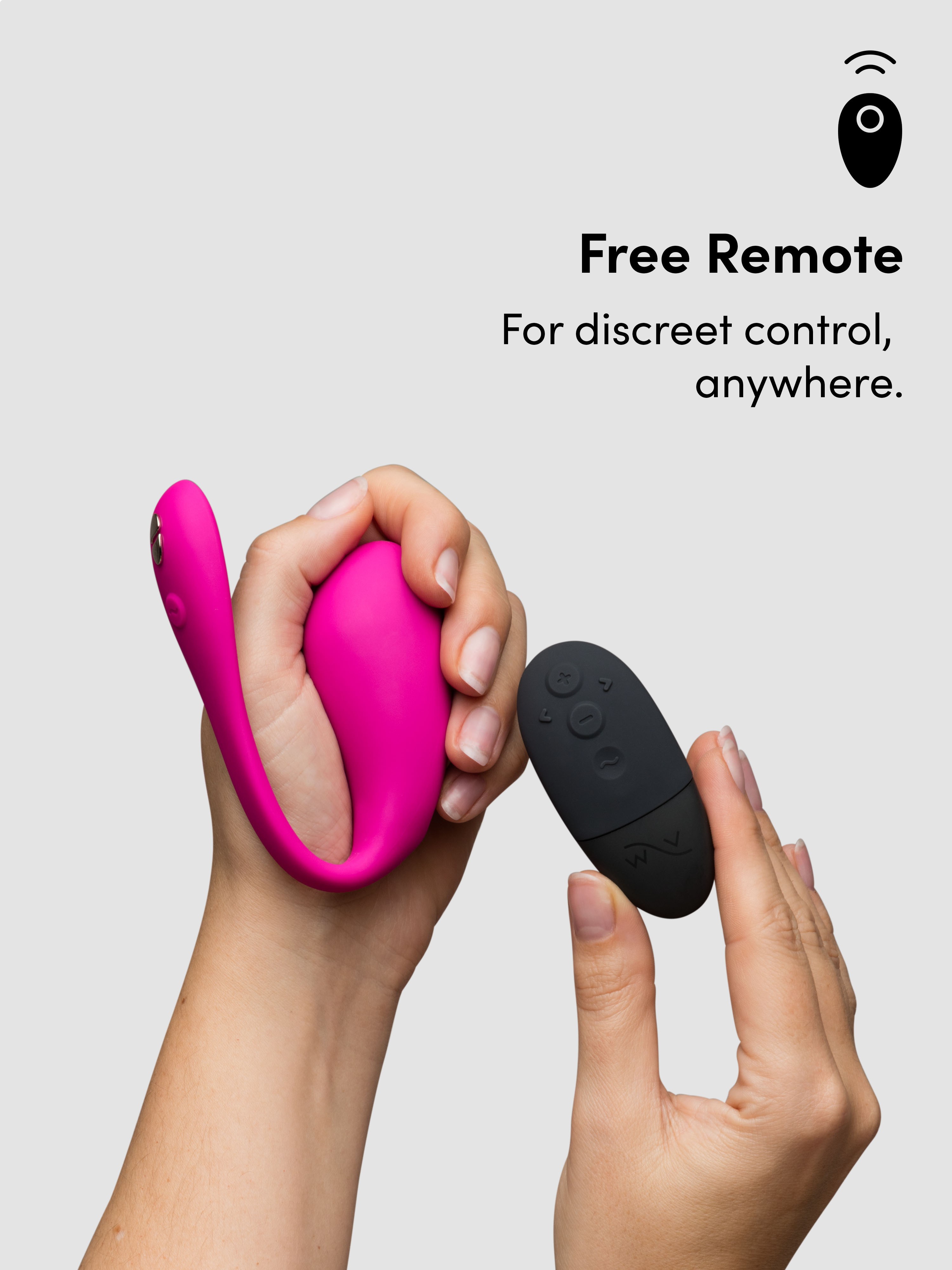 We-Vibe Jive 2 App Controlled Rechargeable Love Egg Vibrator, Pink, hi-res