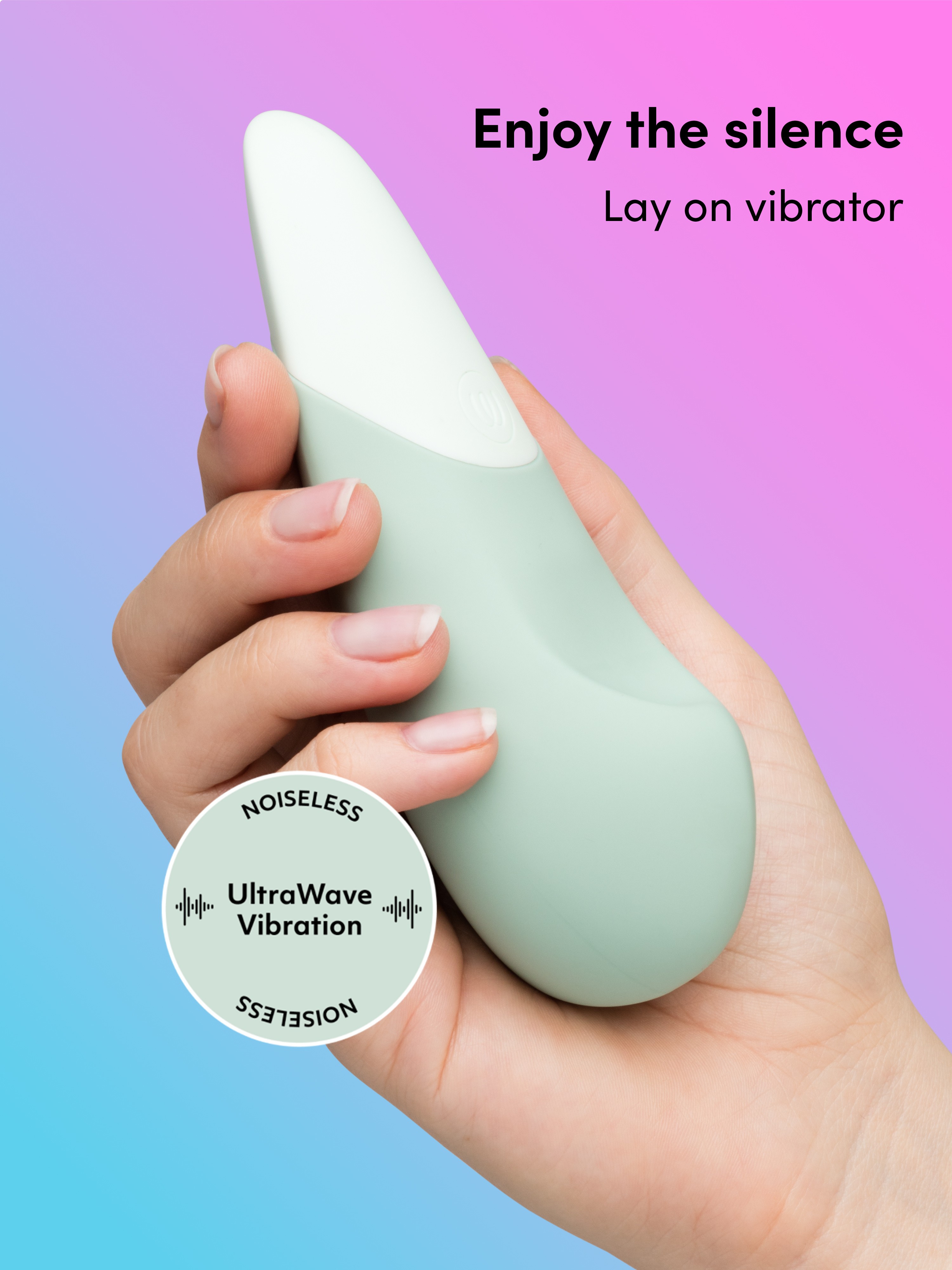 Womanizer Vibe Green Rechargeable Clitoral Vibrator , Green, hi-res