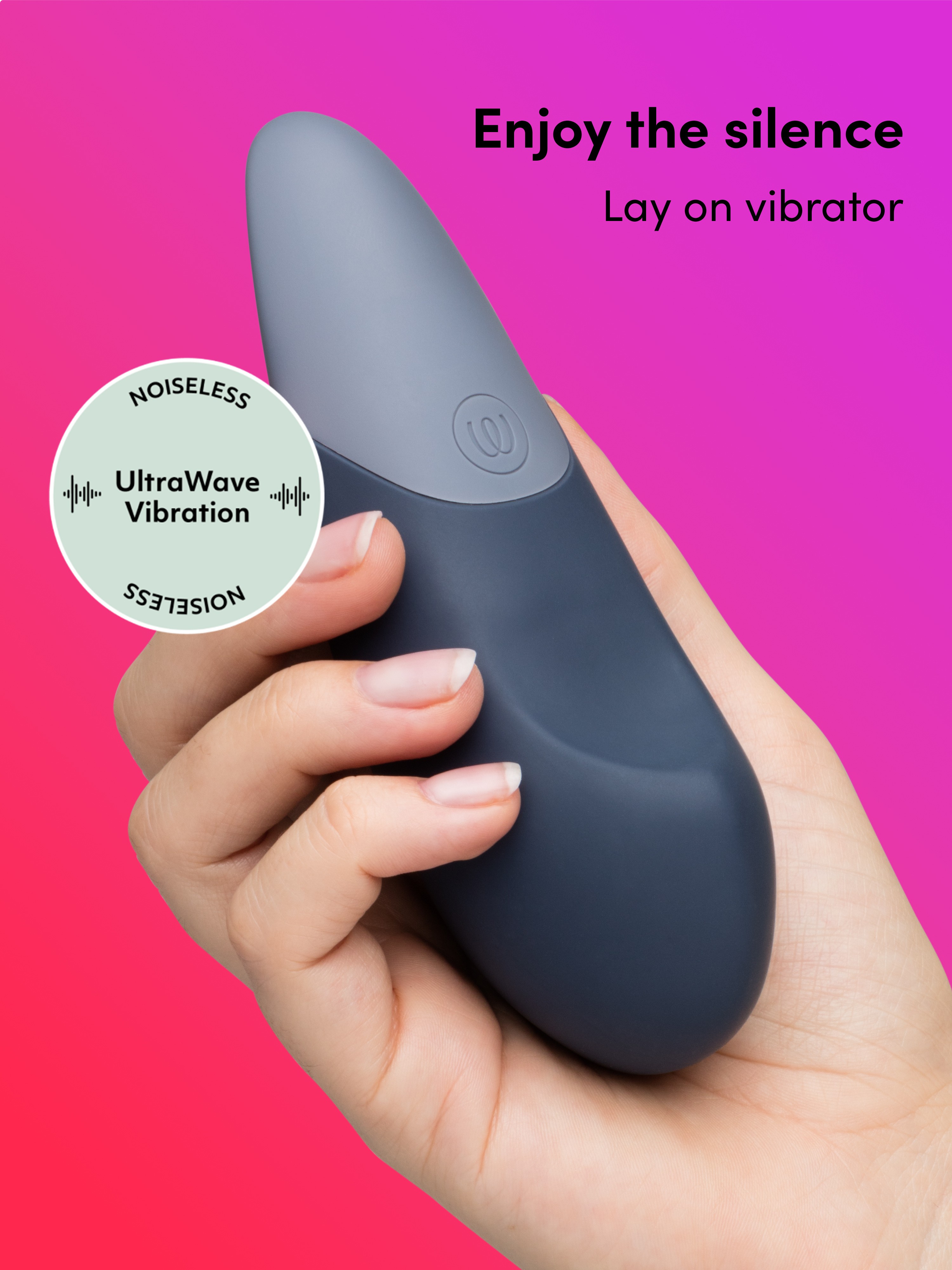 Womanizer Vibe Blue Rechargeable Clitoral Vibrator , Blue, hi-res