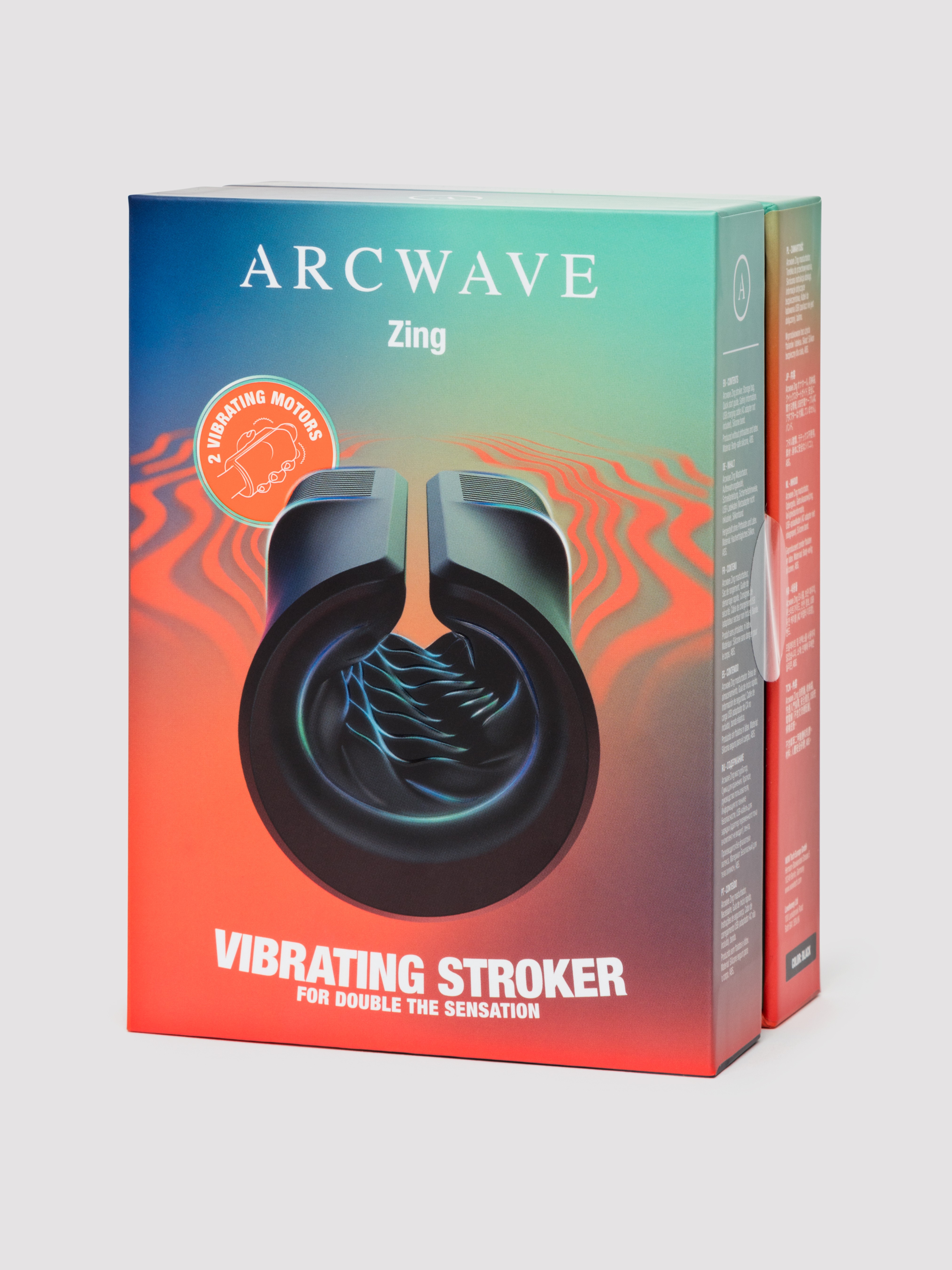 Arcwave Zing Rechargeable Vibrating Male Masturbator, Black, hi-res