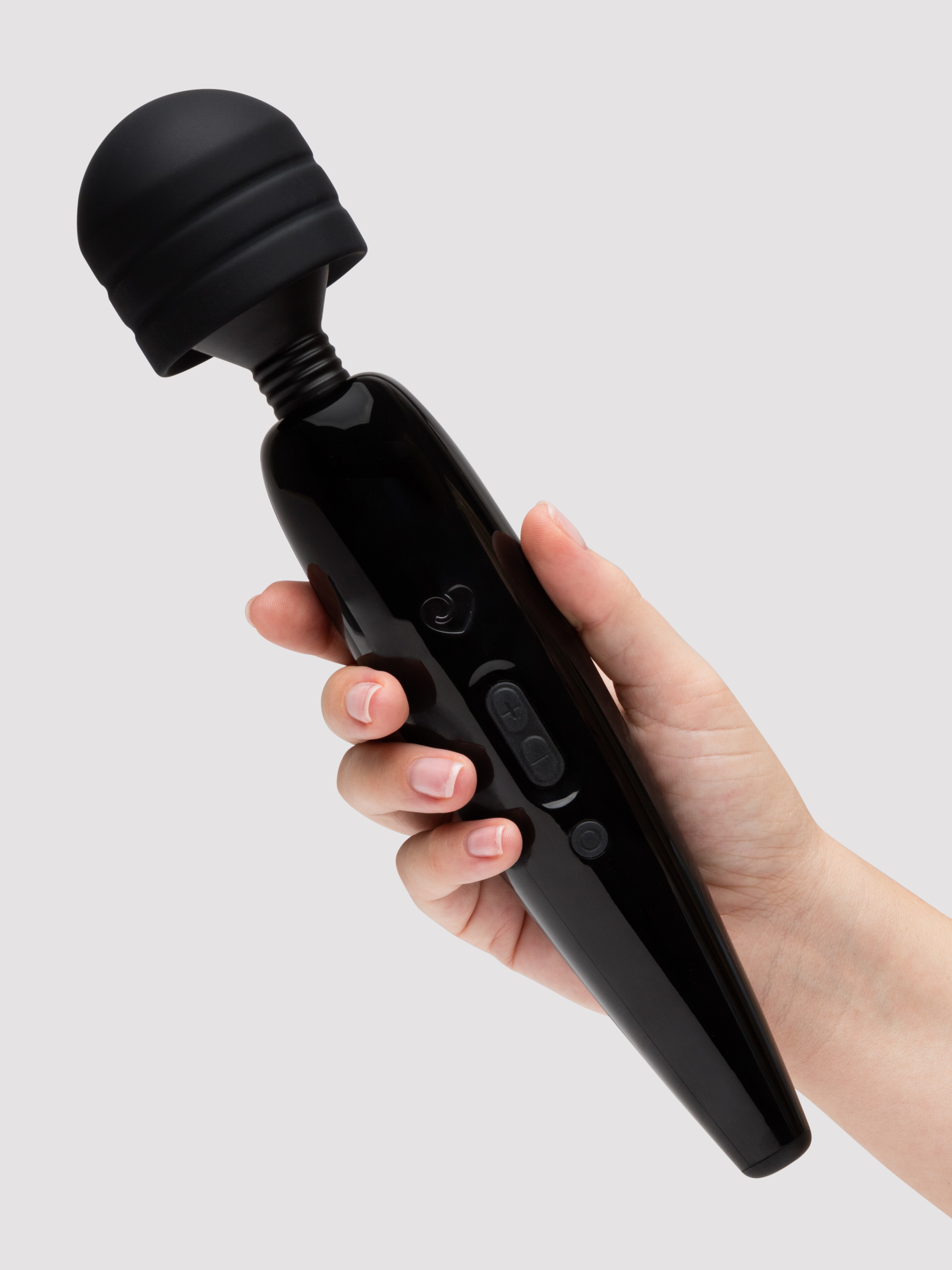 Image of Lovehoney Classic Wand Rechargeable Extra Powerful Multispeed Wand Vibrator - Black