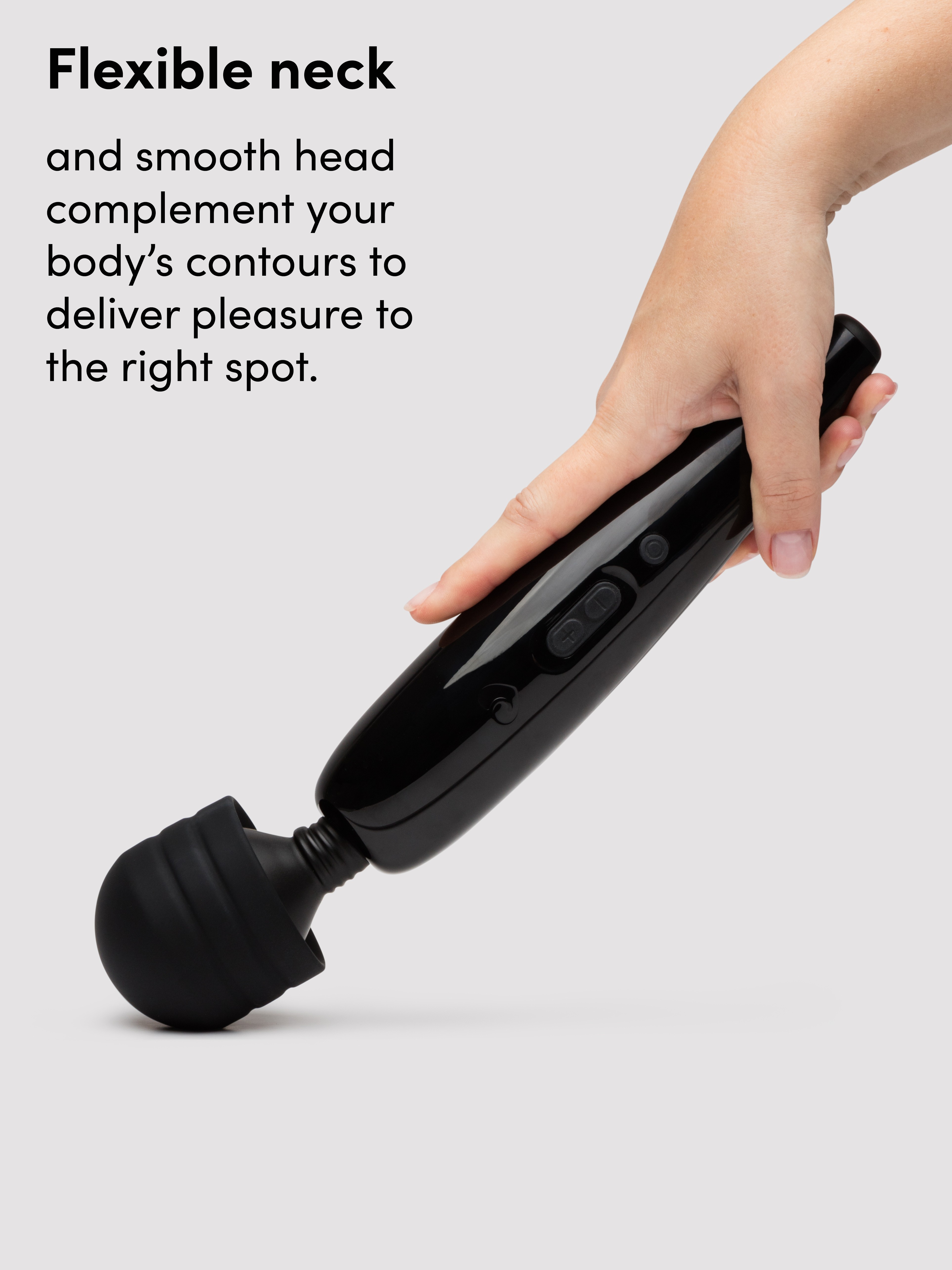 Lovehoney Classic Wand Rechargeable Extra Powerful Multispeed Wand Vibrator  , Black, hi-res