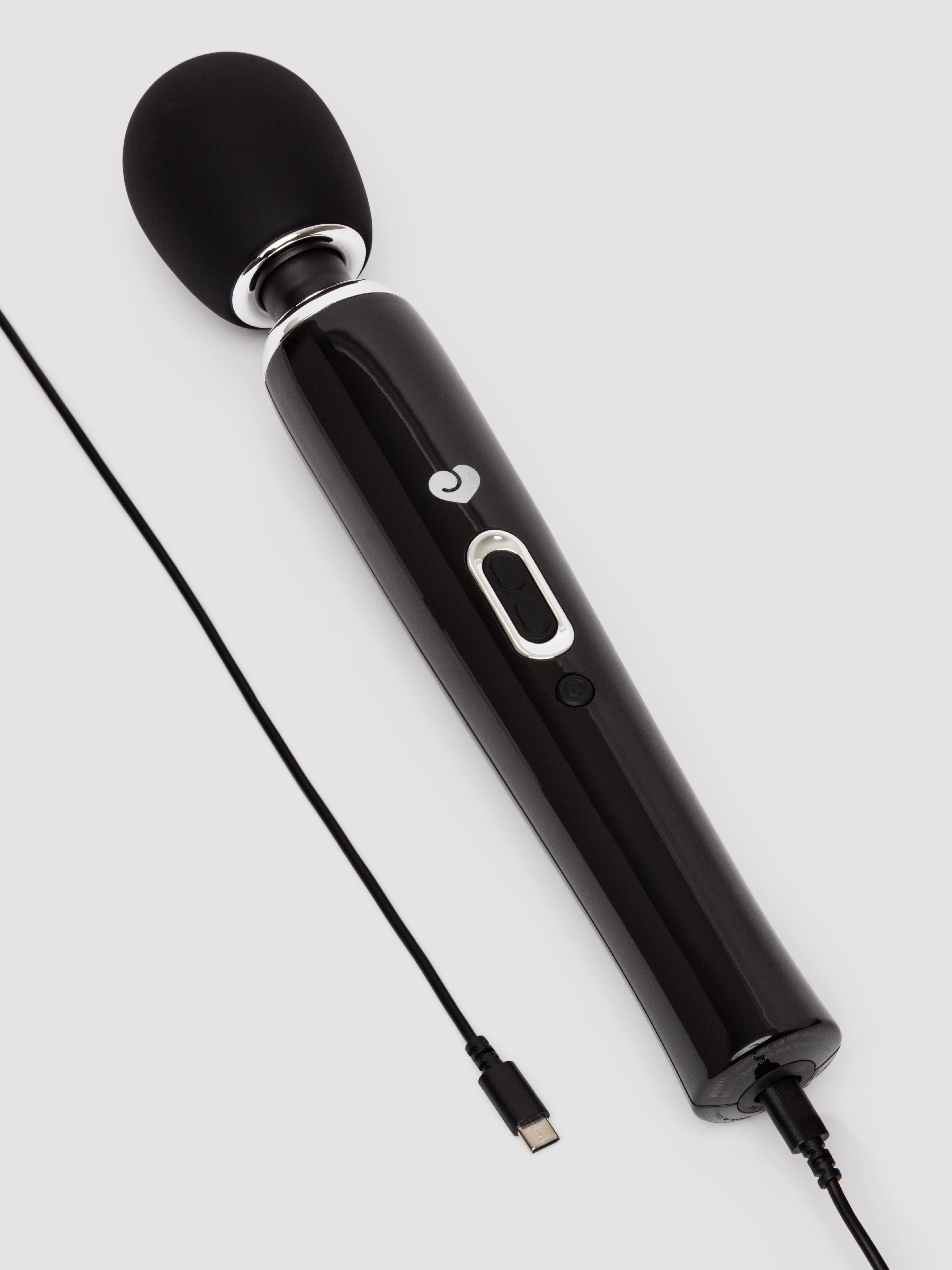 Lovehoney Deluxe Extra Powerful Rechargeable Wand Vibrator 2.0, Black, hi-res