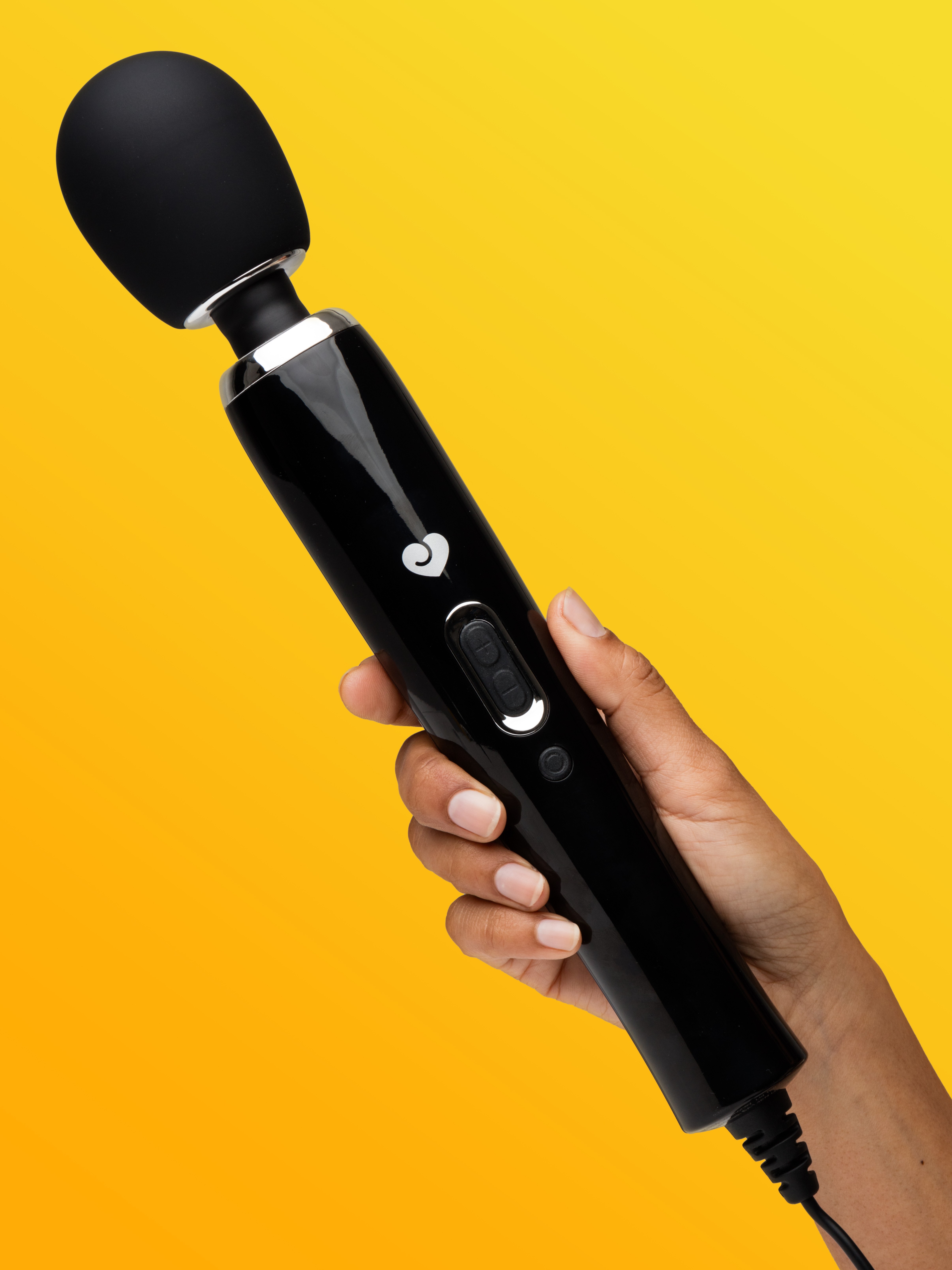 Lovehoney Deluxe Extra Powerful Wand Vibrator 2.0, Black, hi-res