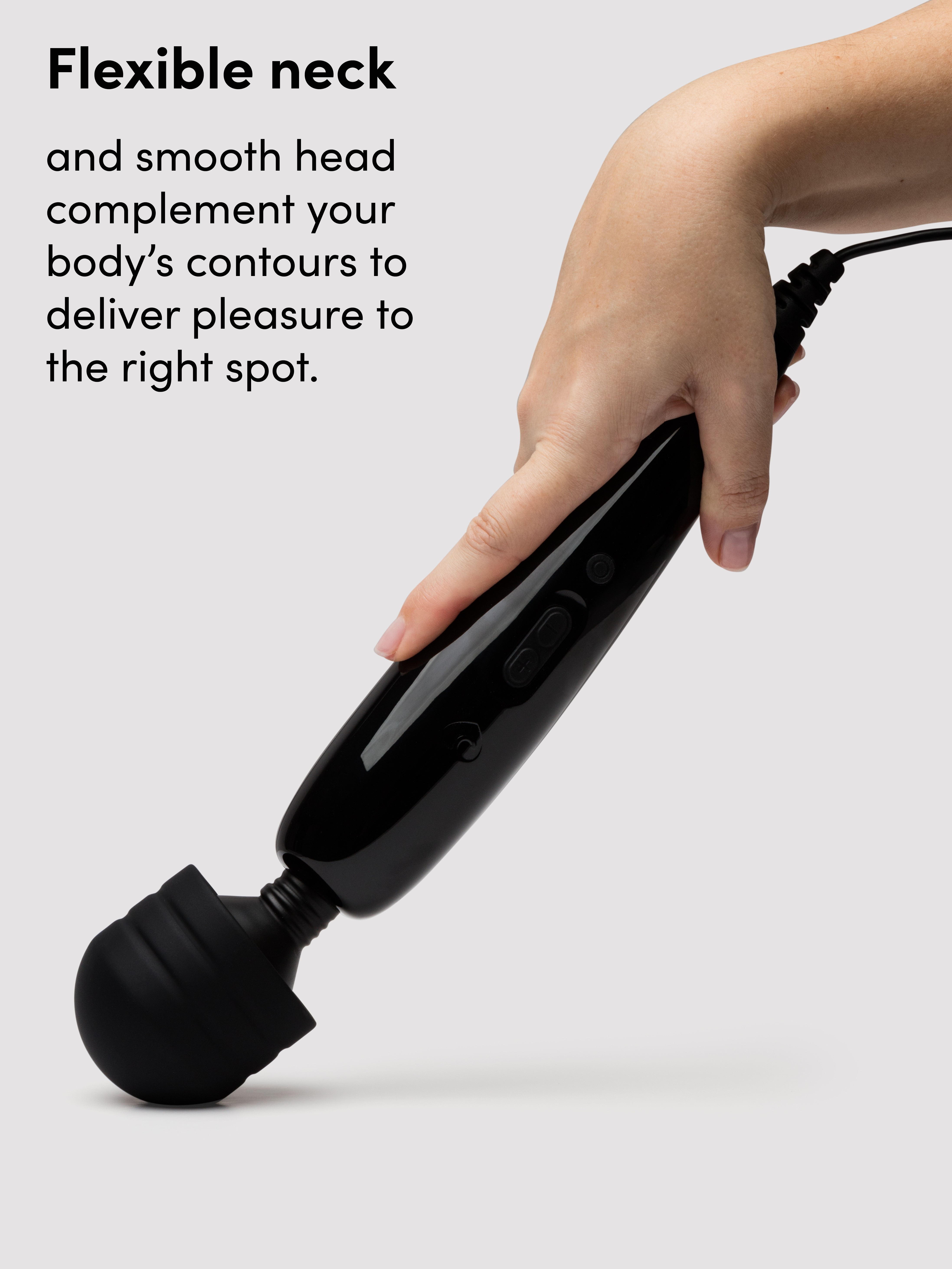 Lovehoney Classic Wand 2.0 Extra Powerful Multispeed Massage Vibrator, Black, hi-res
