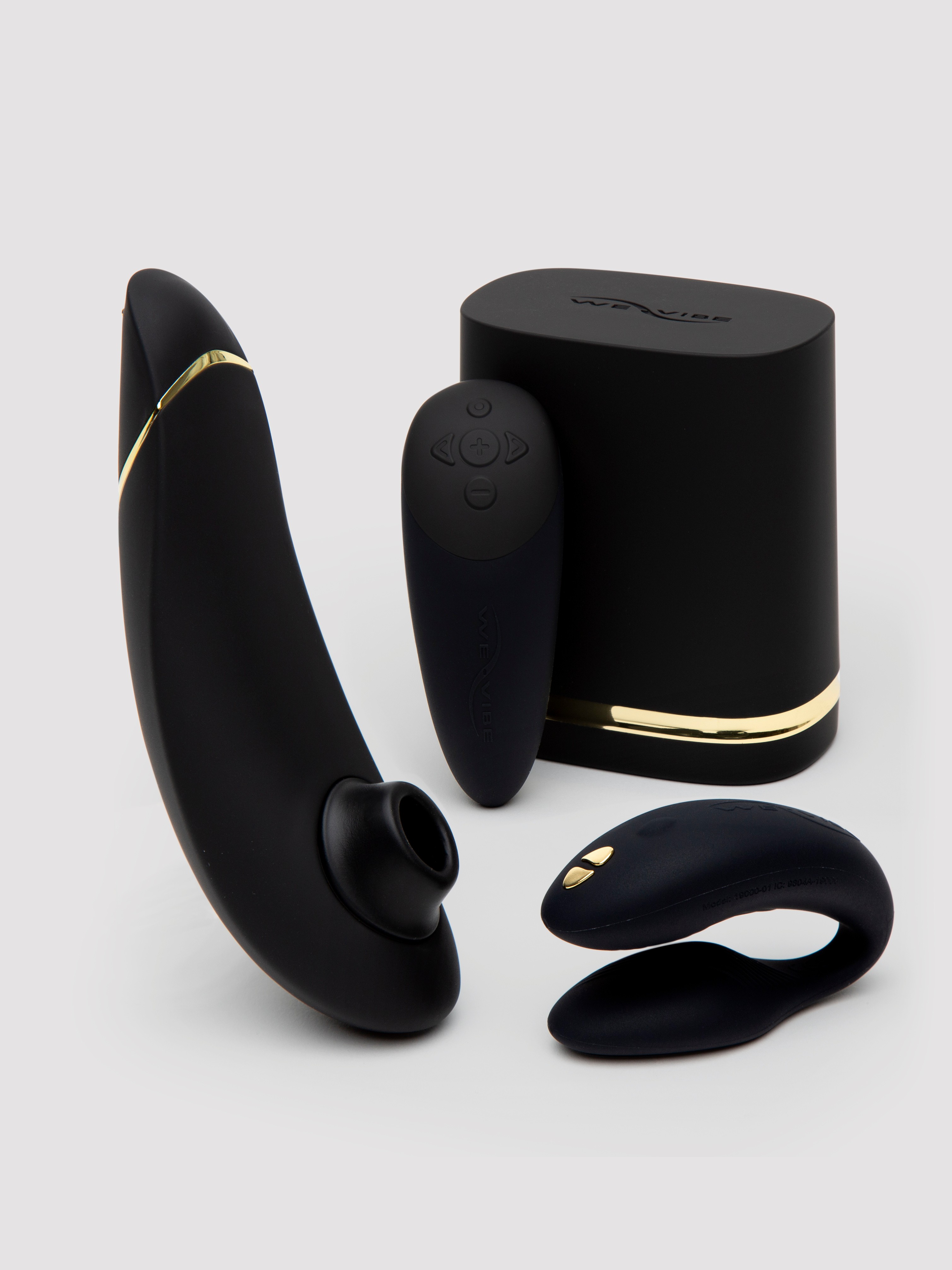 Image of Womanizer X We-Vibe Golden Moments Limited Edition Pleasure Collection - Black