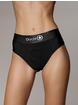 Ouch! Vibrating Strap-On Thong with Removable Rear Straps, Black, hi-res