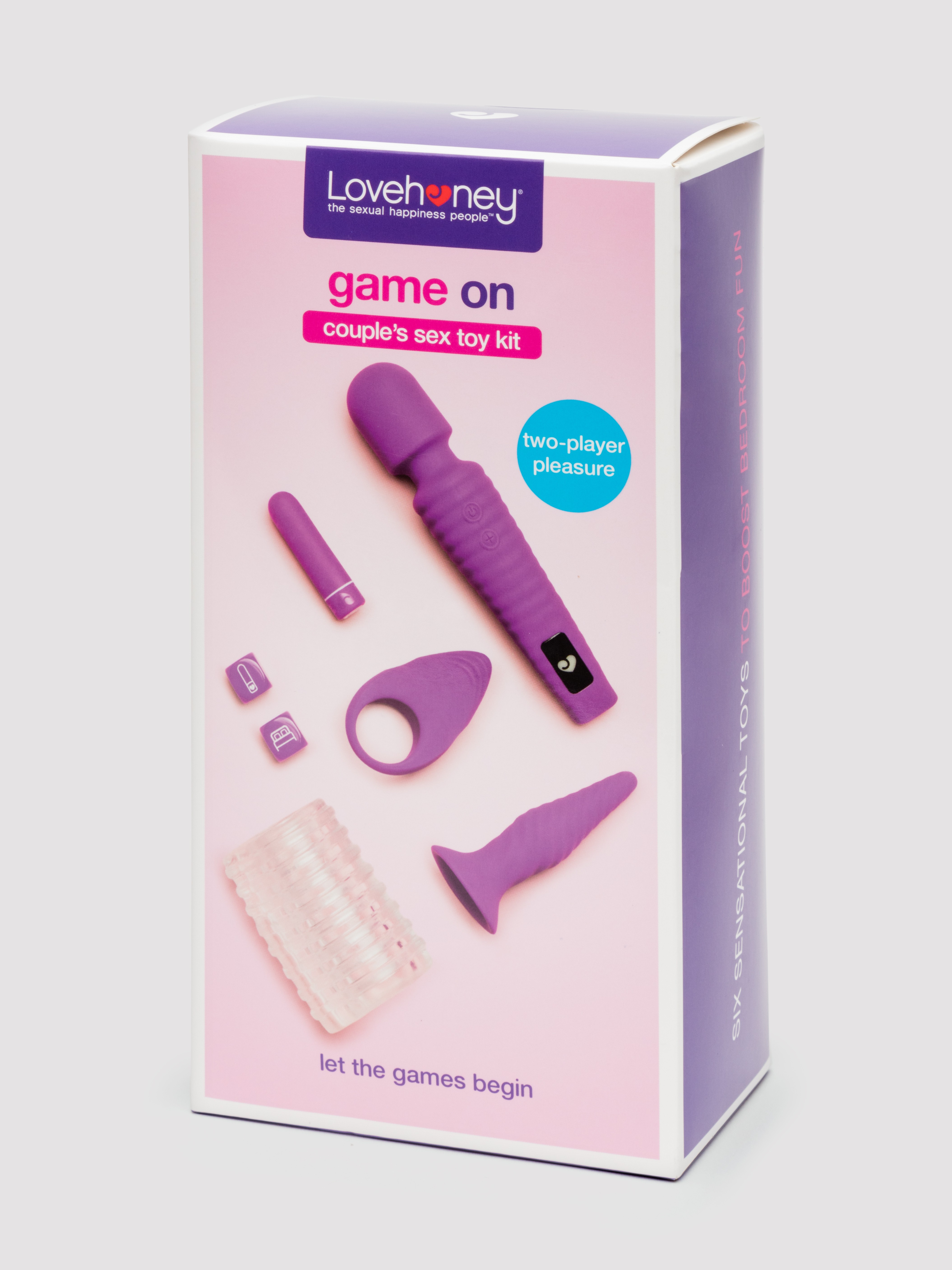 Lovehoney Game On Couples Mega Fun Sex Toy Kit, Purple, hi-res