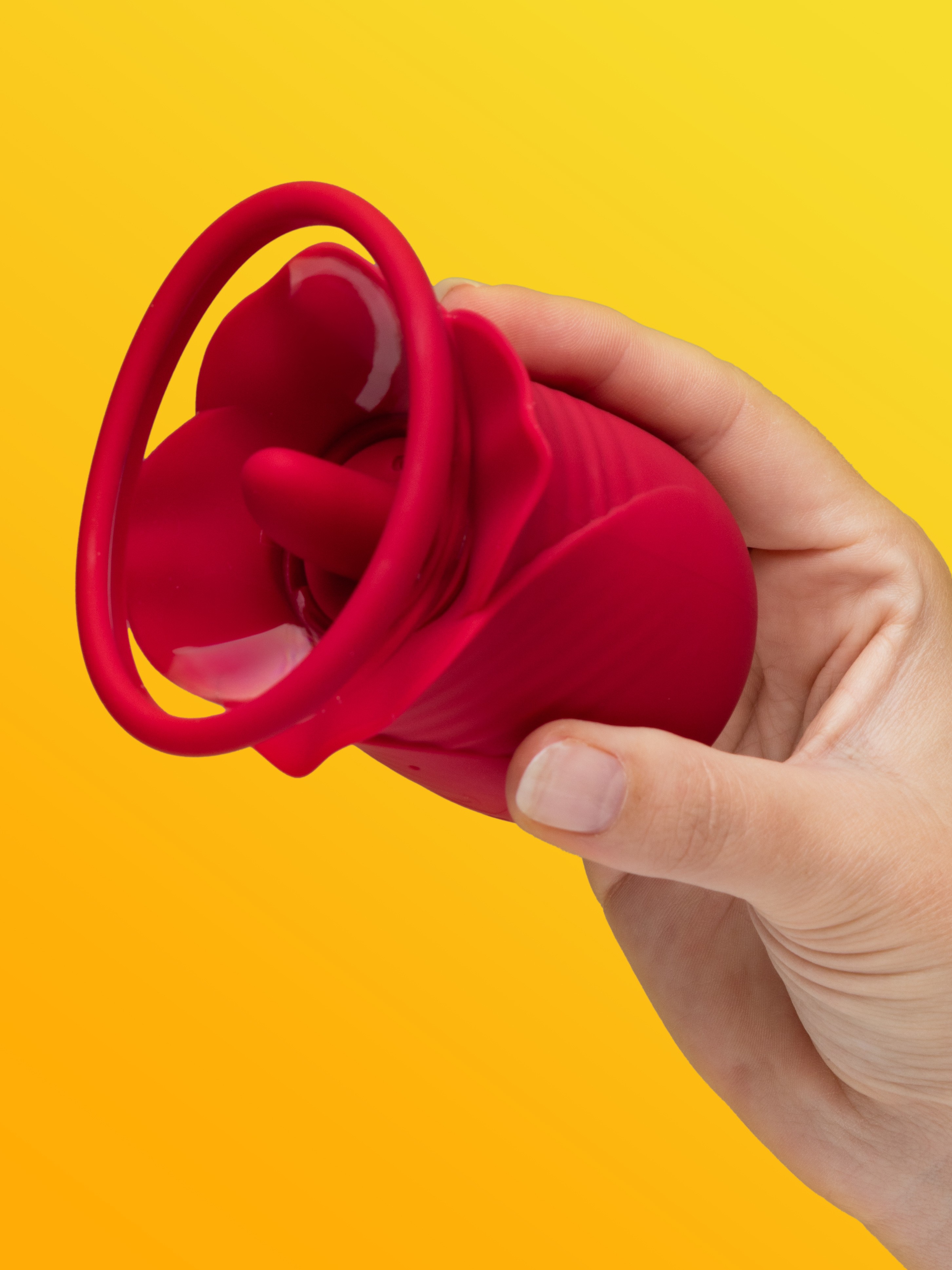 Lovehoney Rose Pussy Pump with Clitoral Stimulator, Red, hi-res