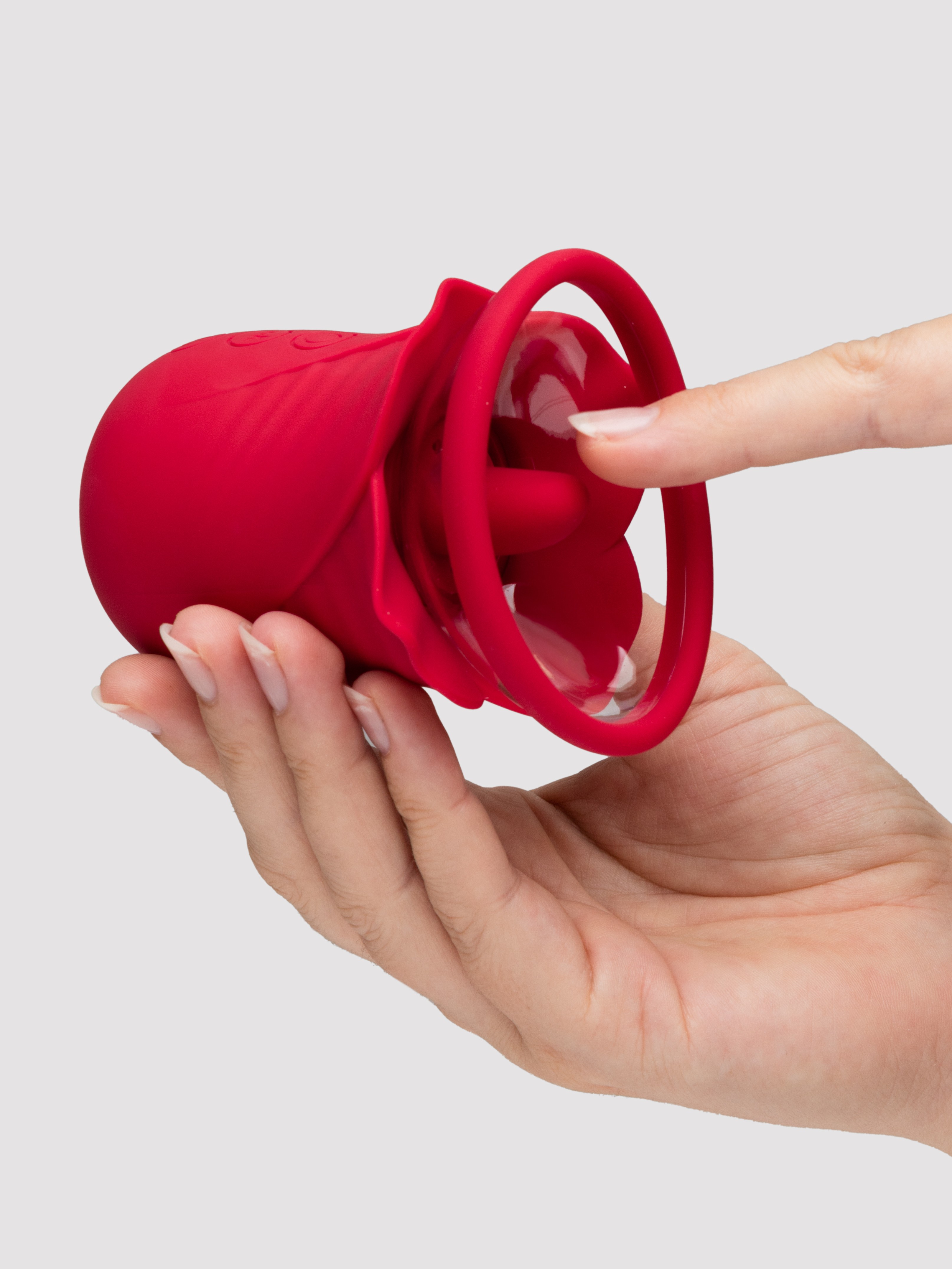 Lovehoney Rose Pussy Pump with Clitoral Stimulator, Red, hi-res