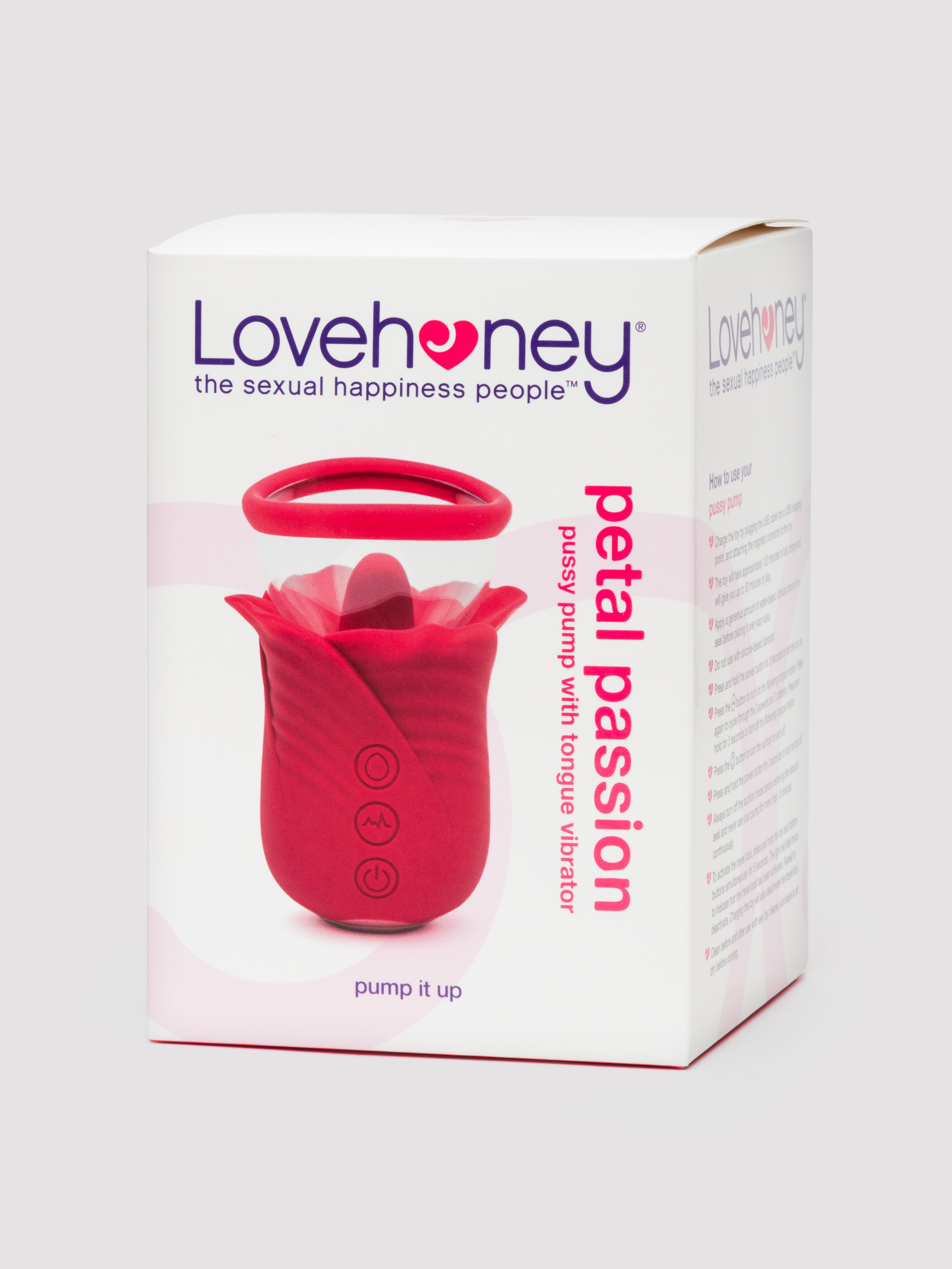 Lovehoney Rose Pussy Pump with Clitoral Stimulator, Red, hi-res