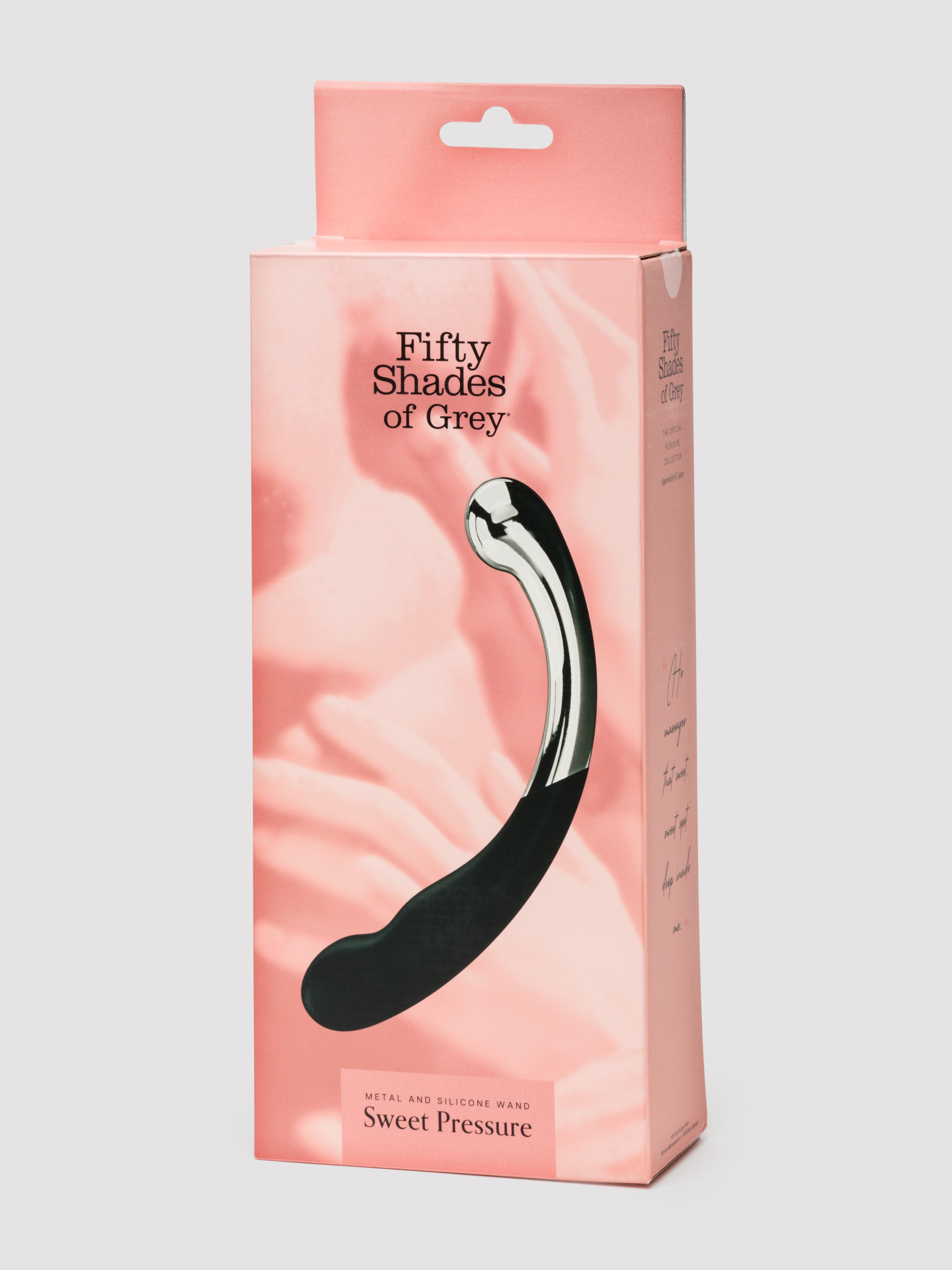  Fifty Shades of Grey Sweet Pressure Dark Steel and Silicone Double-Ended Dildo , Silver, hi-res