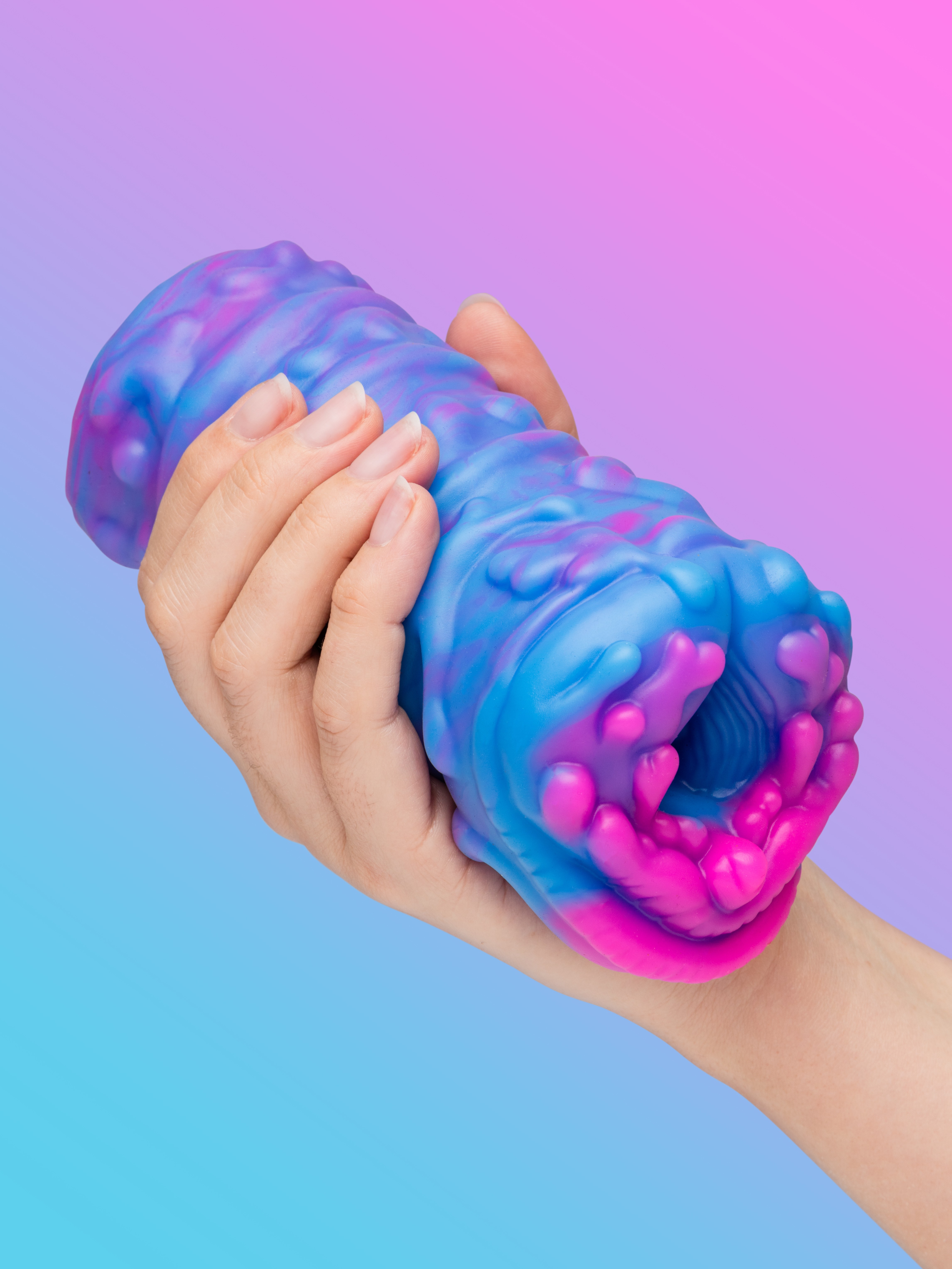 Fantasy Cyclone Silicone Alien Vagina Stroker, Purple, hi-res