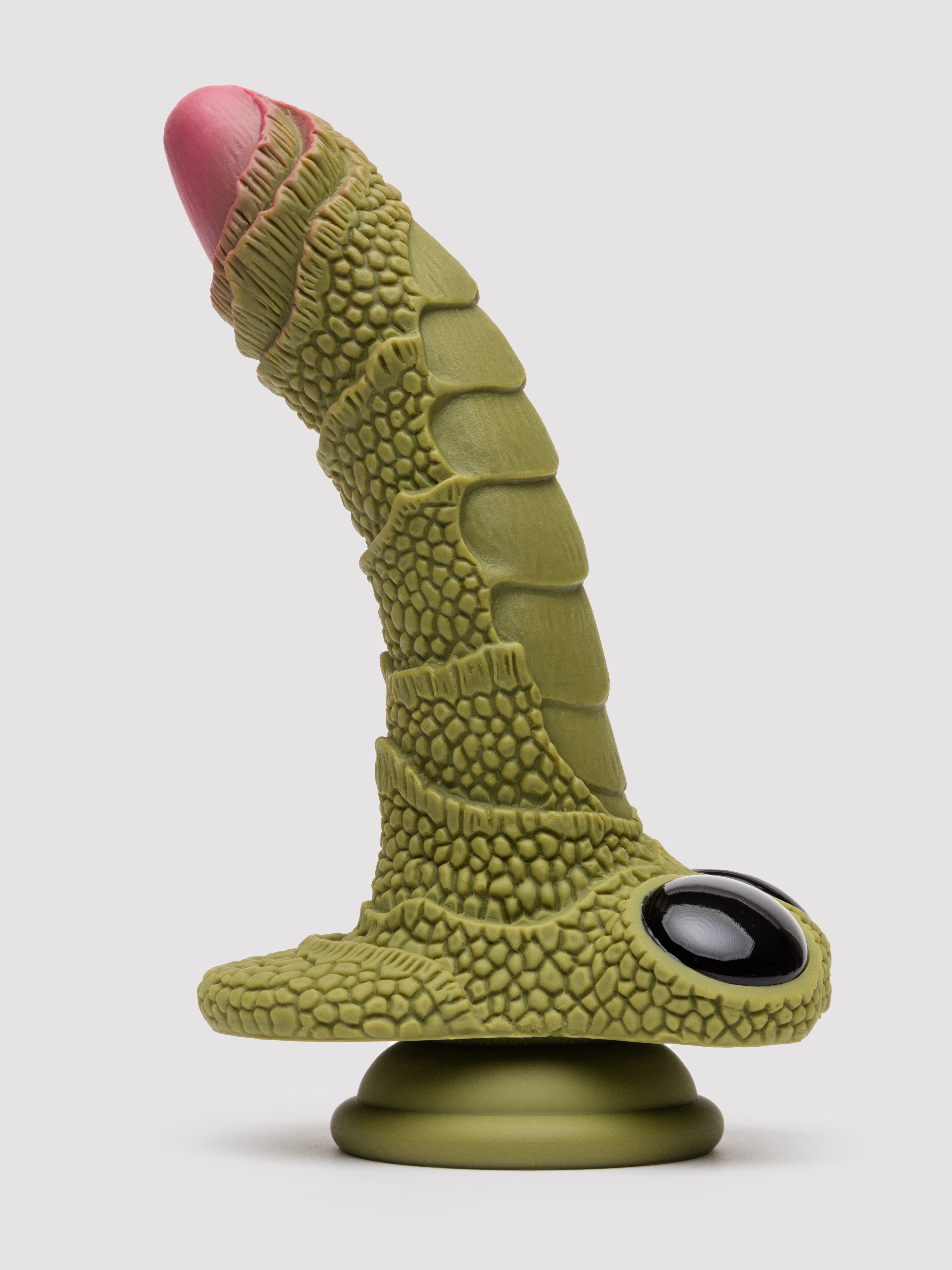 Creature Cock Swamp Monster Silicone Scaly Dildo, Green, hi-res