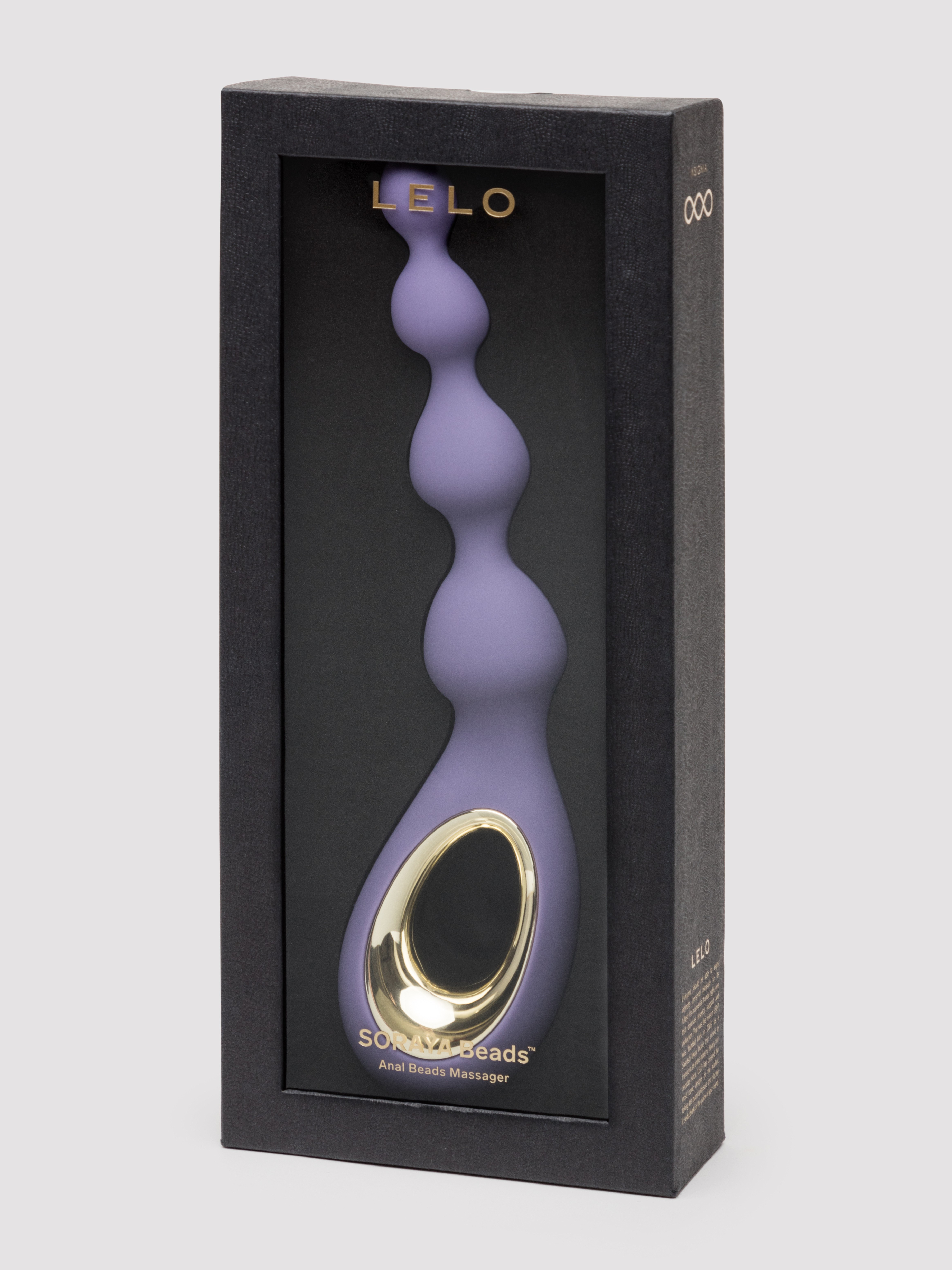 Lelo Soraya Vibrating Anal Beads Butt Plug, Purple, hi-res