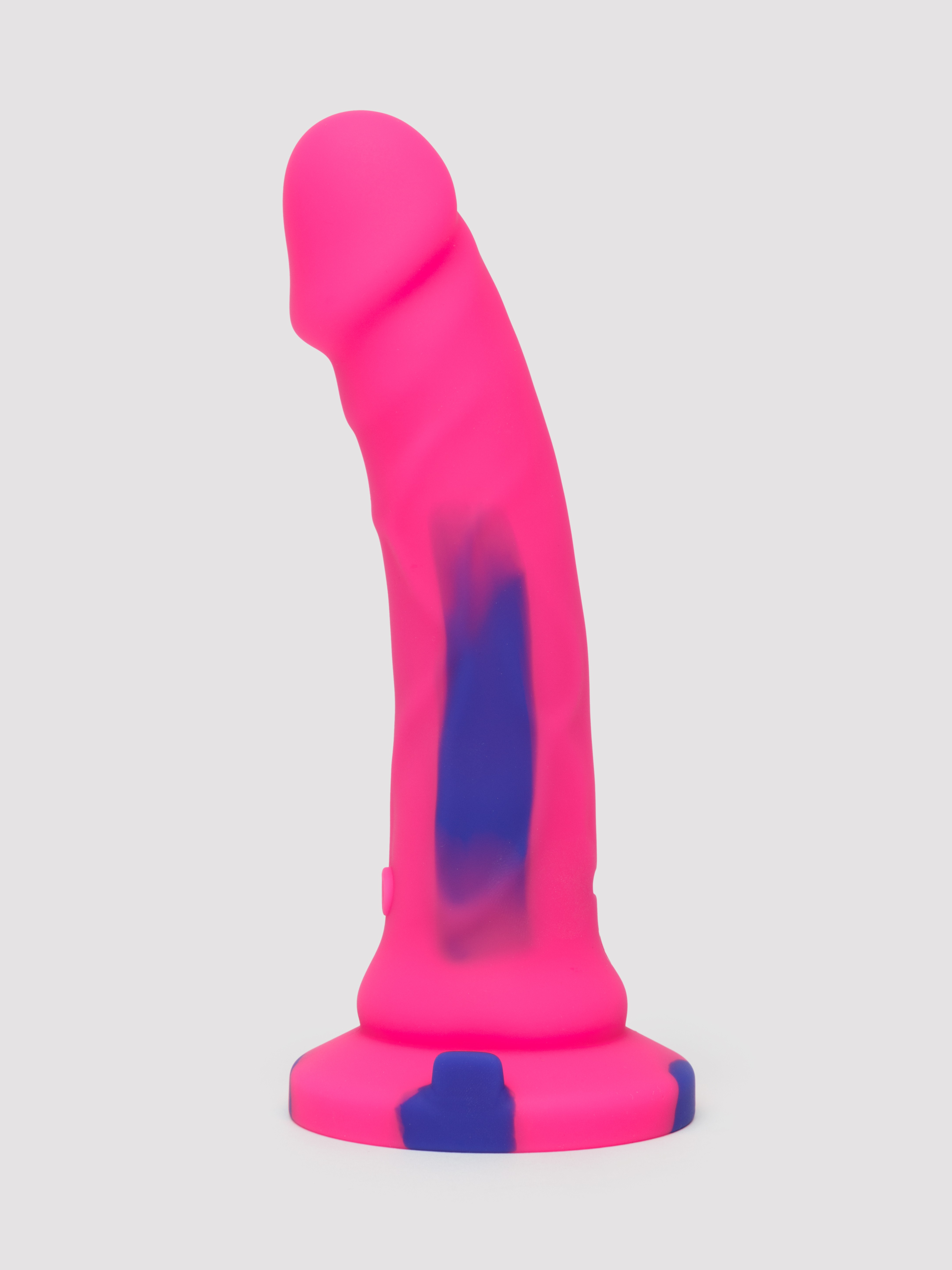 Lifelike Lover Luxe Realistic Multicoloured Silicone Vibrating Dildo 7 Inch, Pink, hi-res